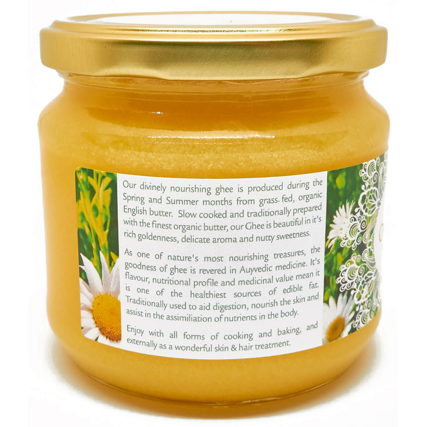 Organic English Ghee (Pasture Fed) 350ml - Na'vi Organics