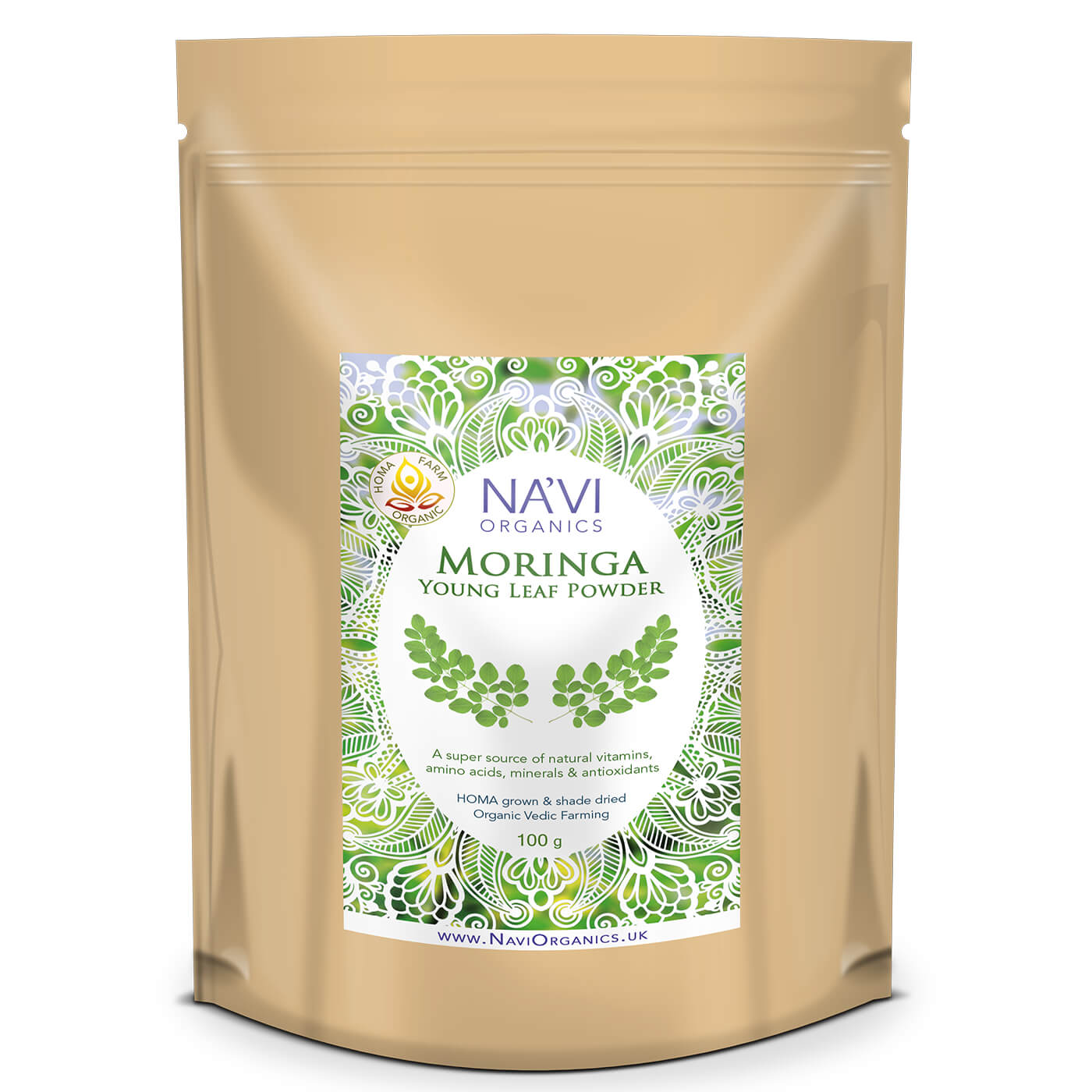 Moringa Oleifera Leaf Powder - HOMA Organic Grown