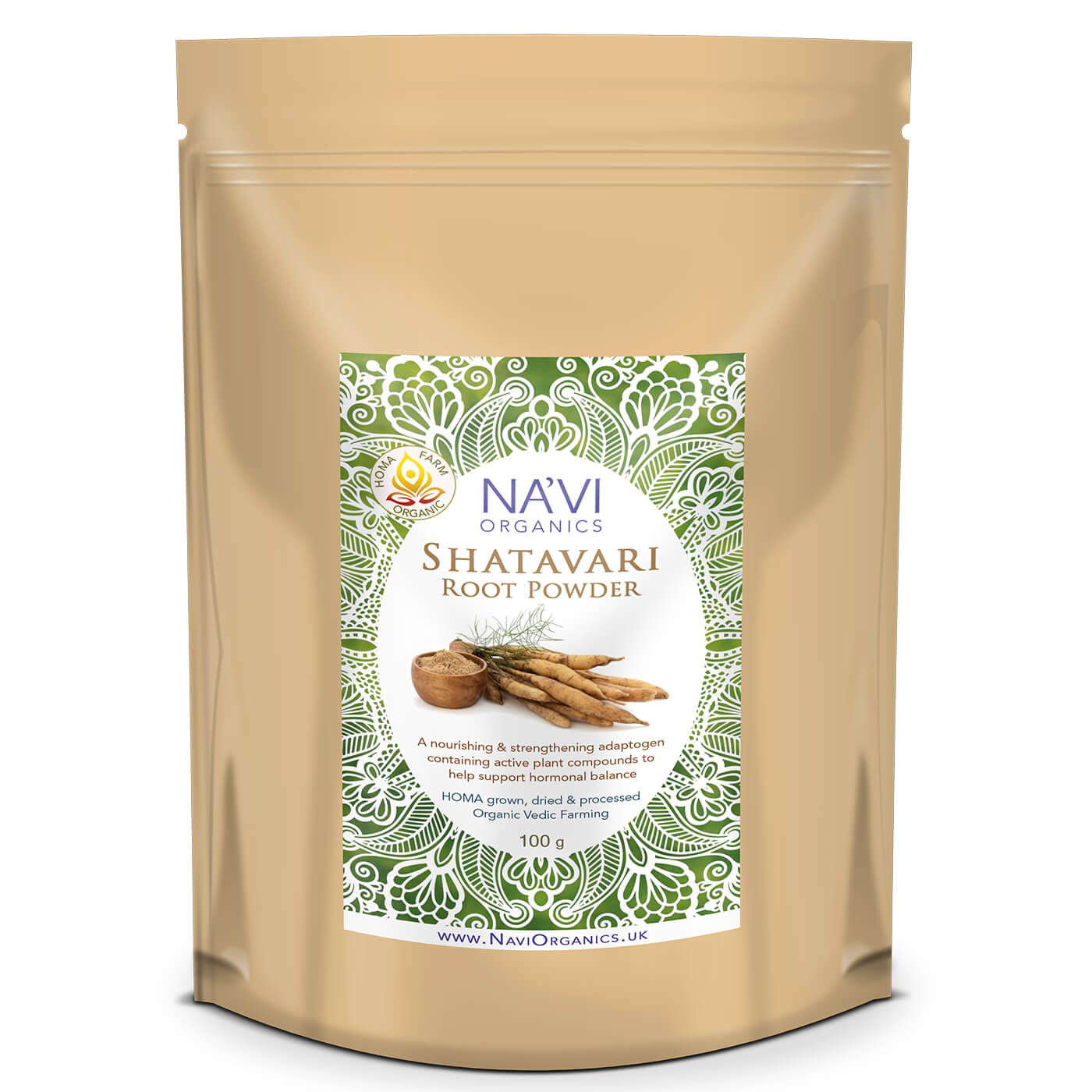 Shatavari Root Powder - HOMA Organic Grown - Na'vi Organics