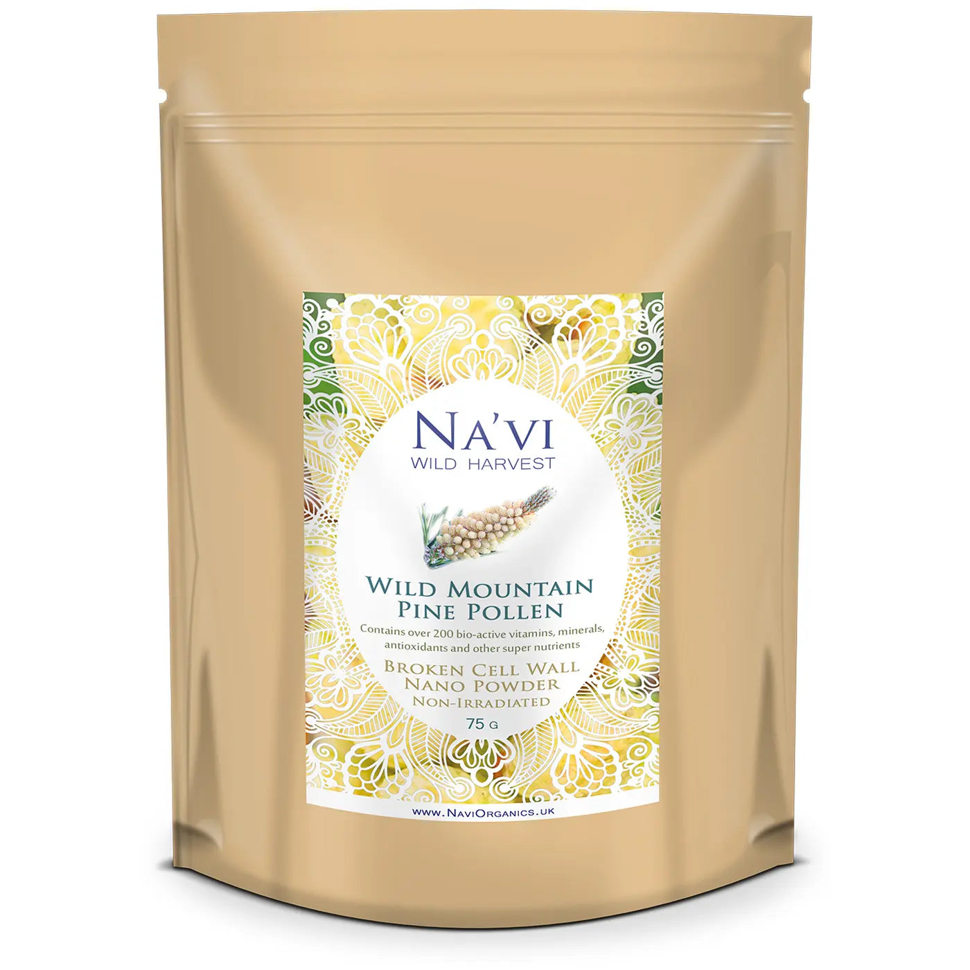 Wild Harvested Raw Pine Pollen - Broken Cell Micro-powder - Na'vi Organics