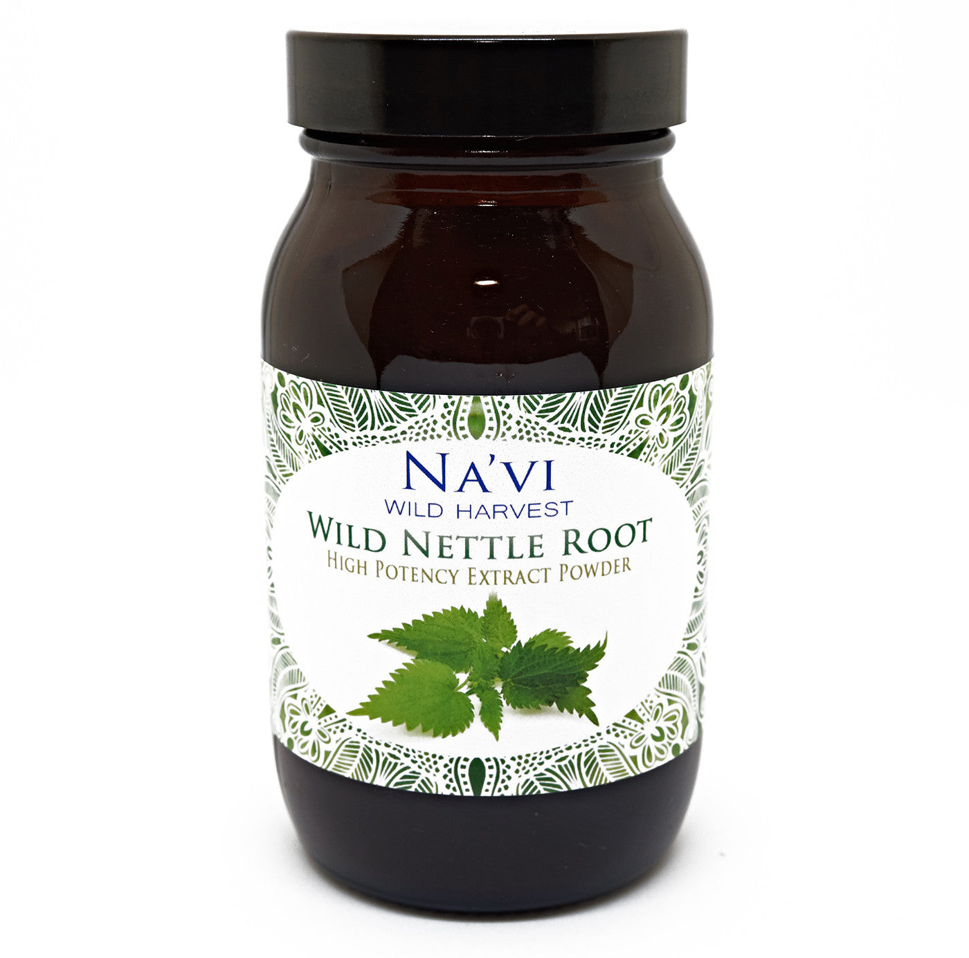 90 gram jar of wild harvested nettle root extract powder