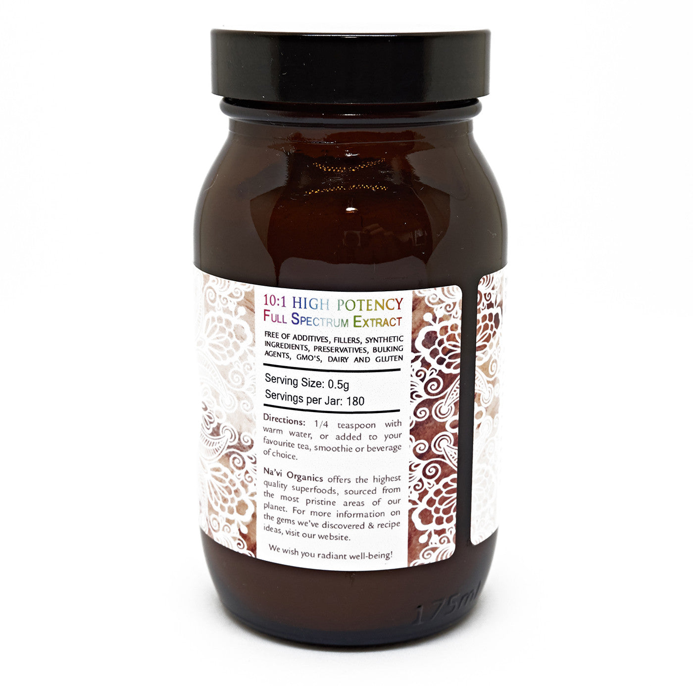 Full Spectrum White Peony Root Extract Powder - Superior Quality - Na'vi Organics Ltd