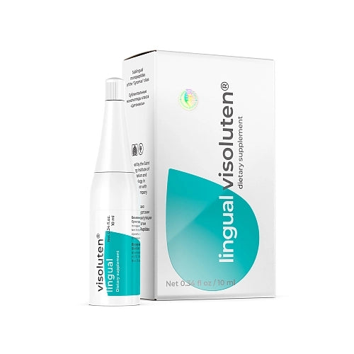 Visoluten Lingual dietary supplement, 10ml pack and dropper