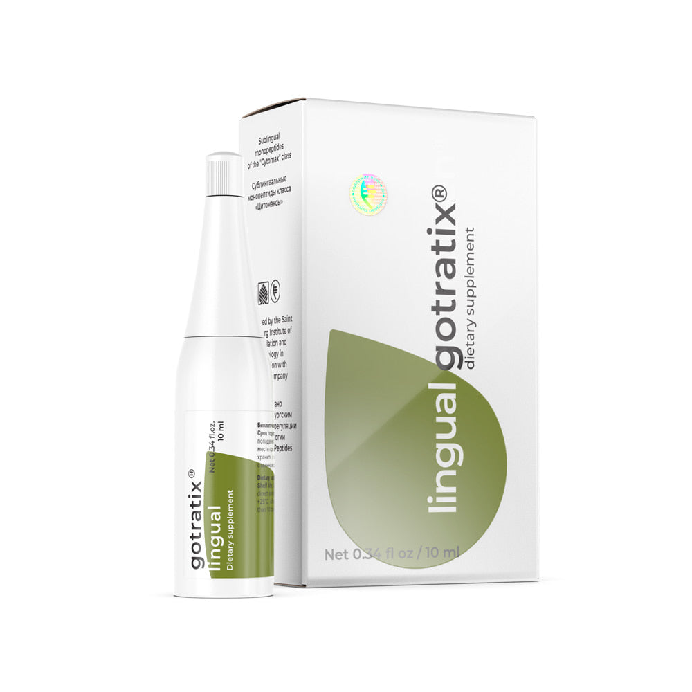 Gotratix Lingual dietary supplement, 10ml pack and dropper