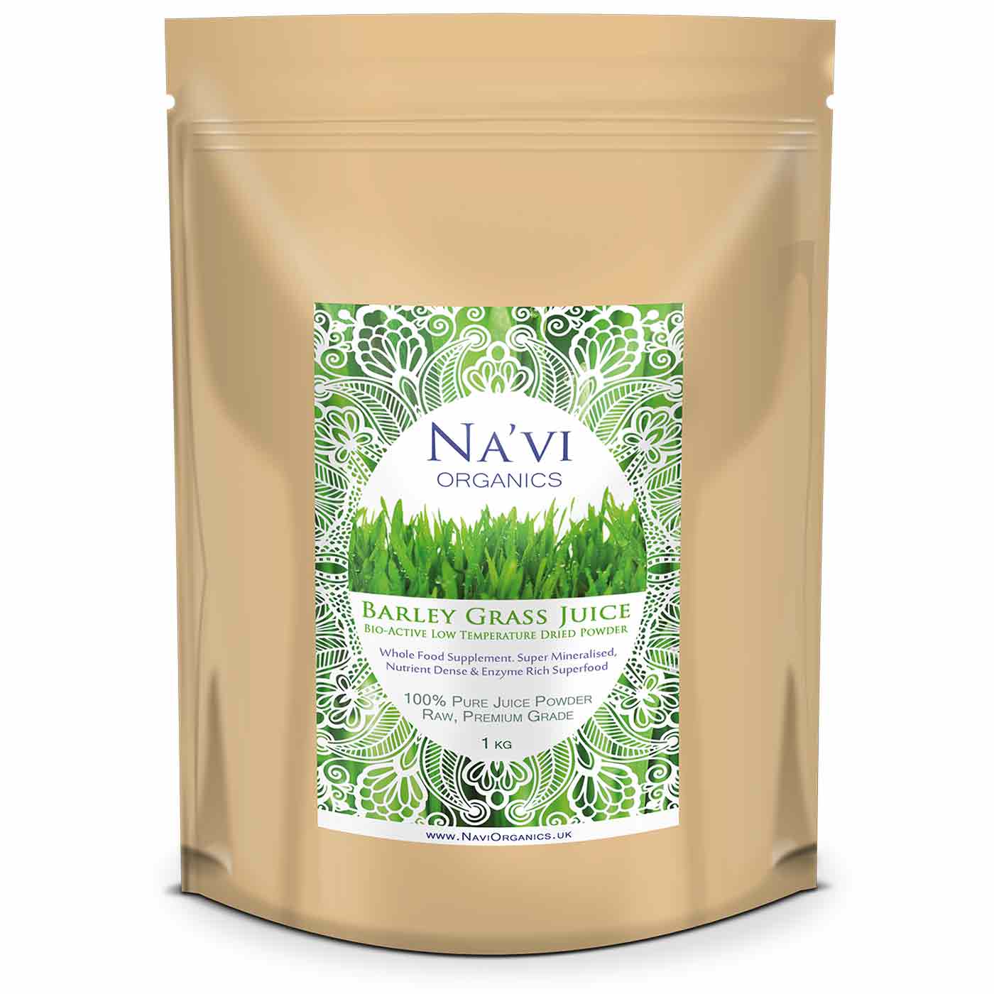 Organic Raw Barley Grass JUICE Powder - Na'vi Organics