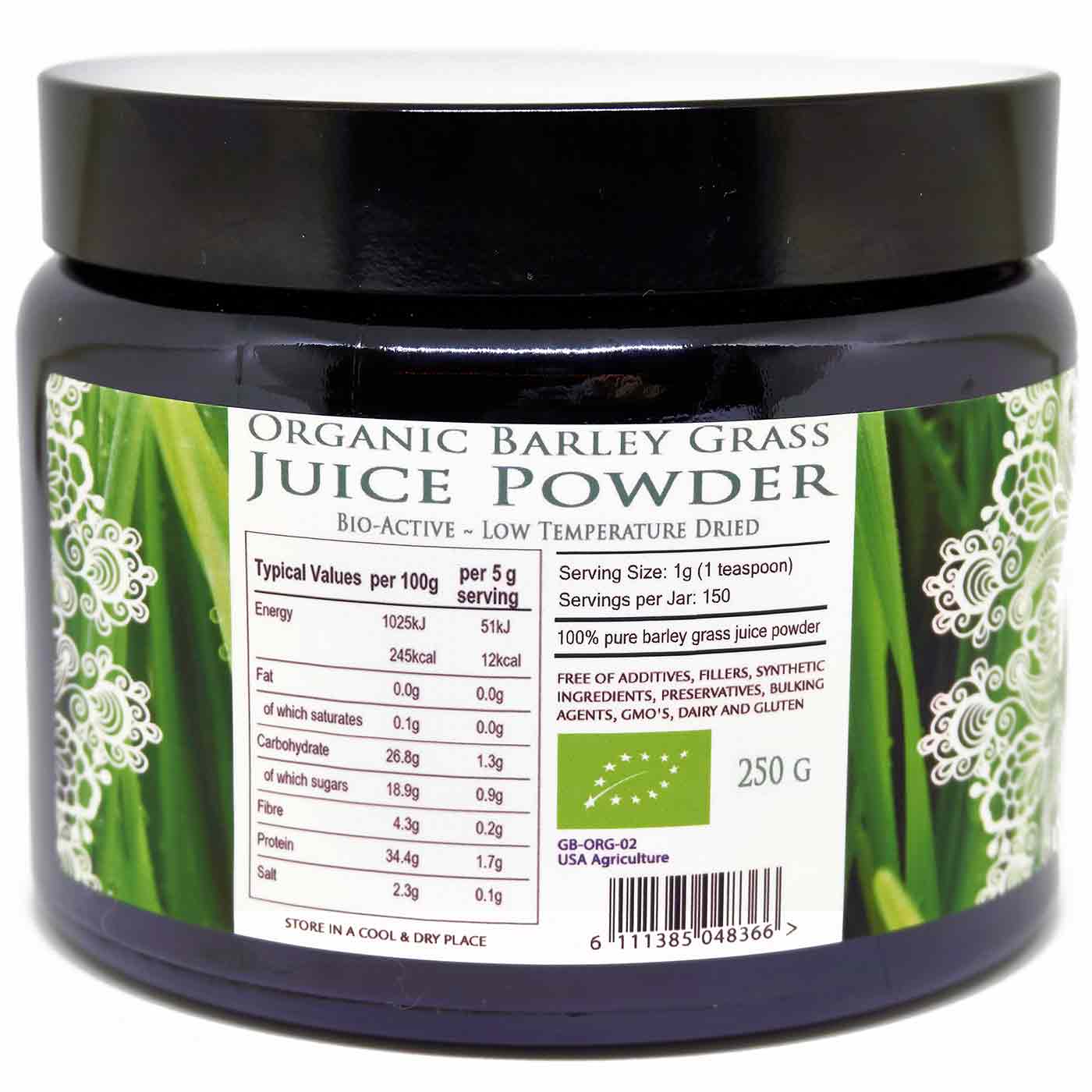 Organic Raw Barley Grass JUICE Powder - Na'vi Organics