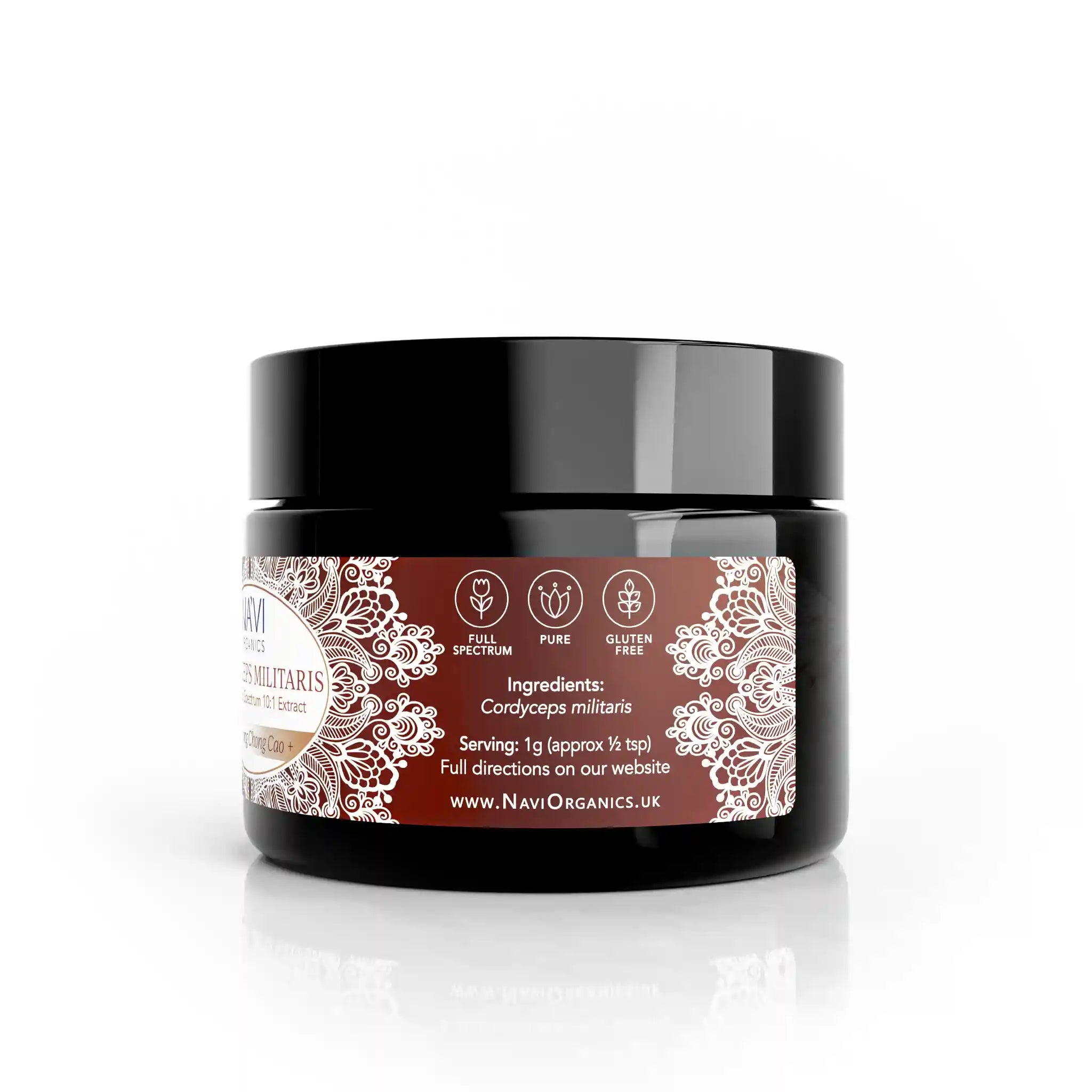 Cordyceps Militaris Extract | Full Spectrum | Pure & Potent - Na'vi Organics