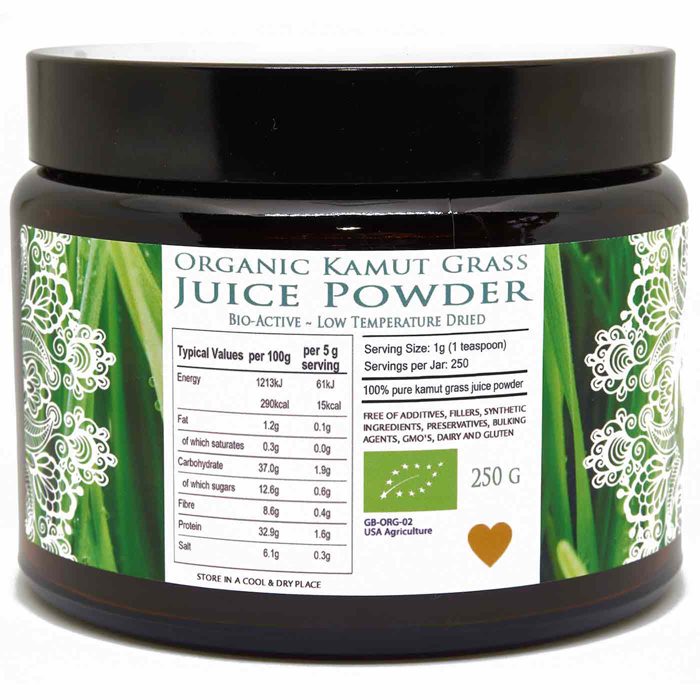 Organic Raw Kamut Wheatgrass JUICE Powder - Na'vi Organics