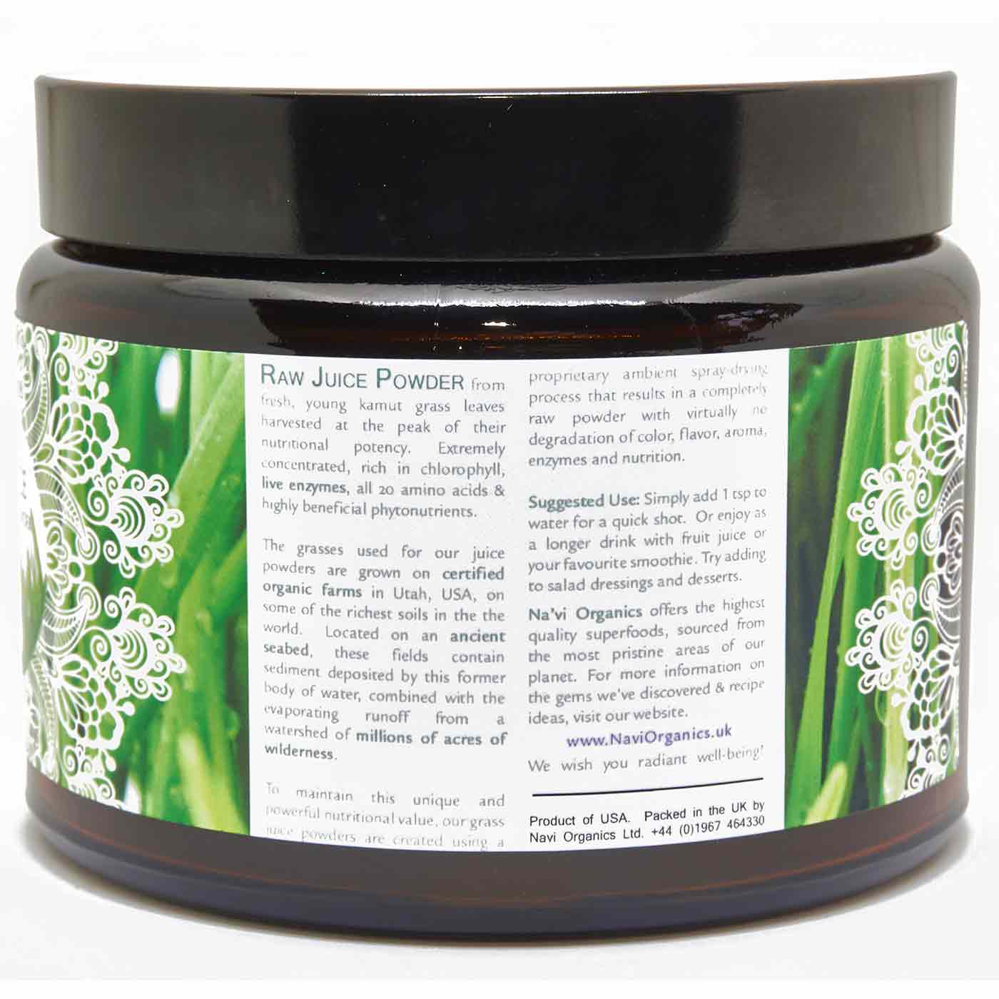 Organic Raw Kamut Wheatgrass JUICE Powder - Na'vi Organics