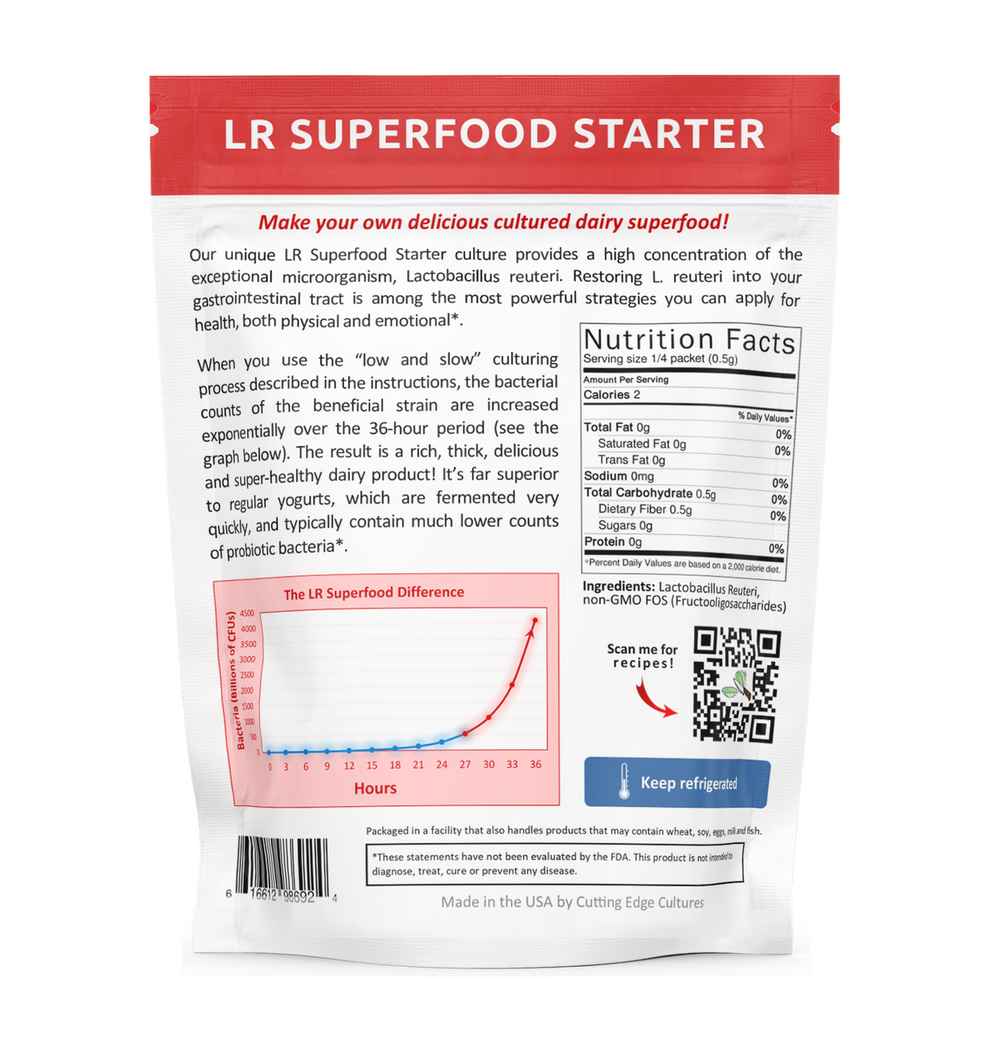 L Reuteri Superfood Starter - Cutting Edge Cultures - Na'vi Organics
