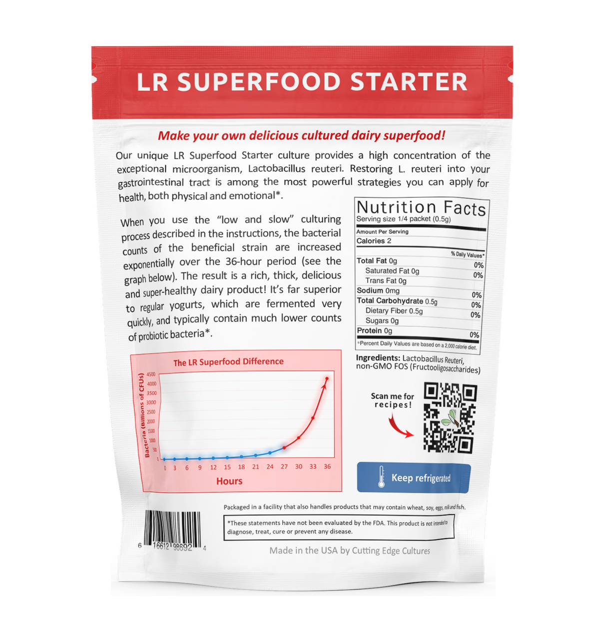 L Reuteri Superfood Starter - Cutting Edge Cultures