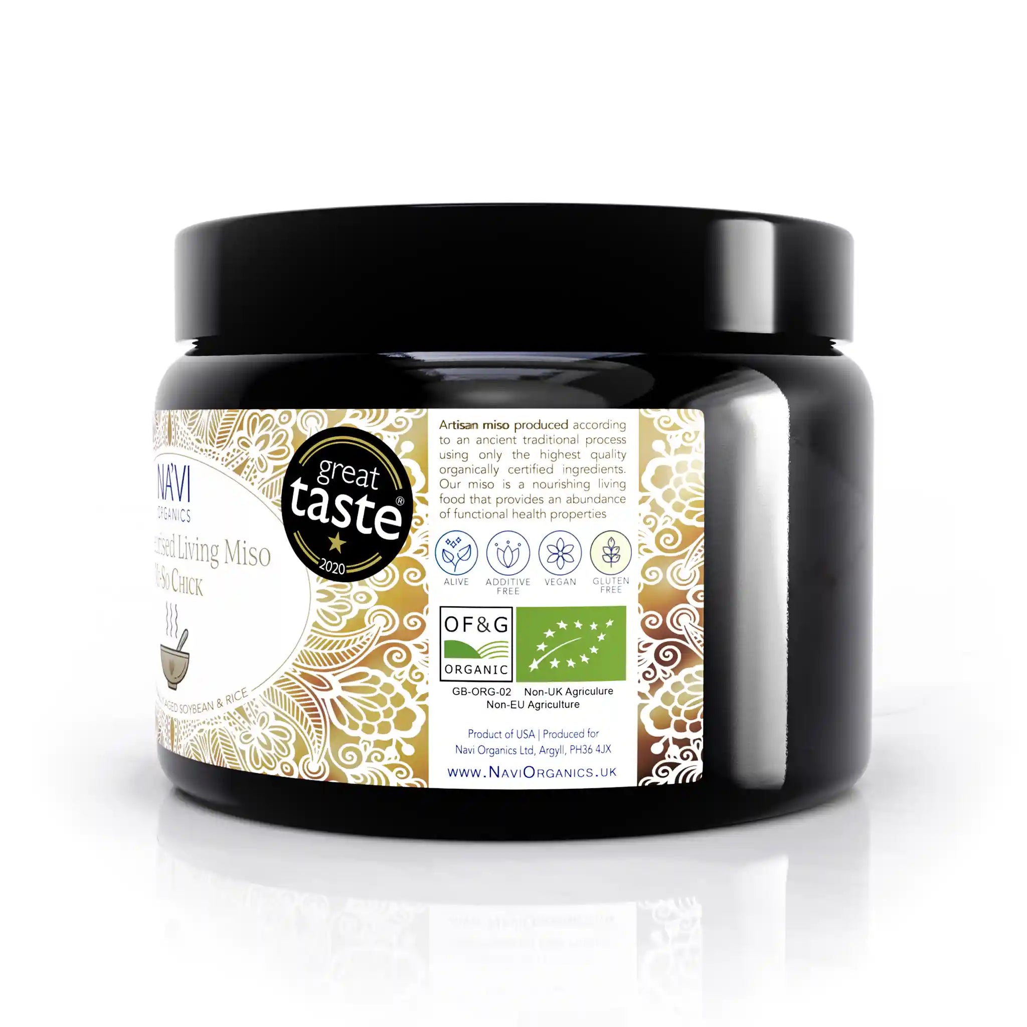 Organic Chickpea (Soy free) - Unpasteurised Living Miso (500g)