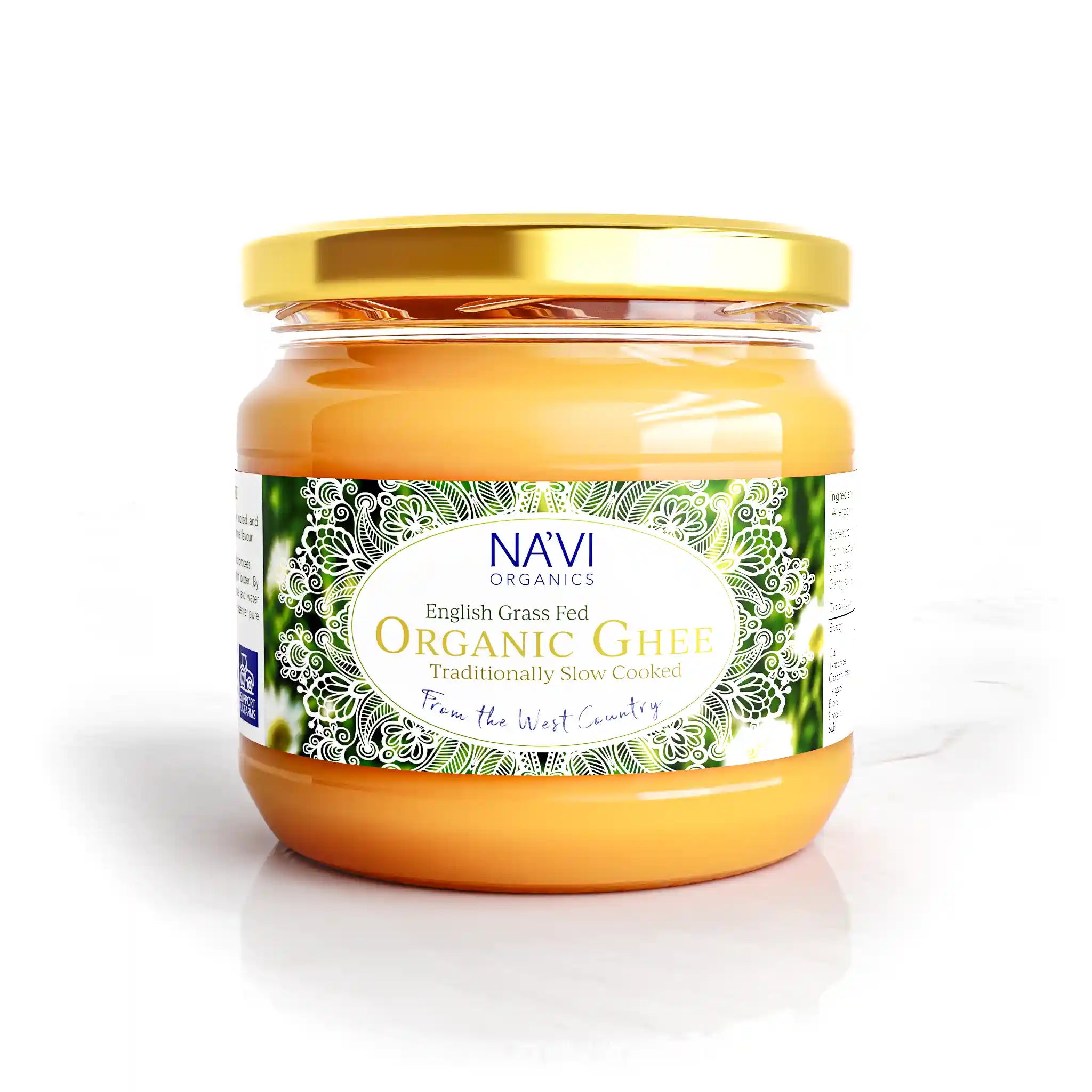 Organic English Ghee (Pasture Fed) 350ml - Na'vi Organics