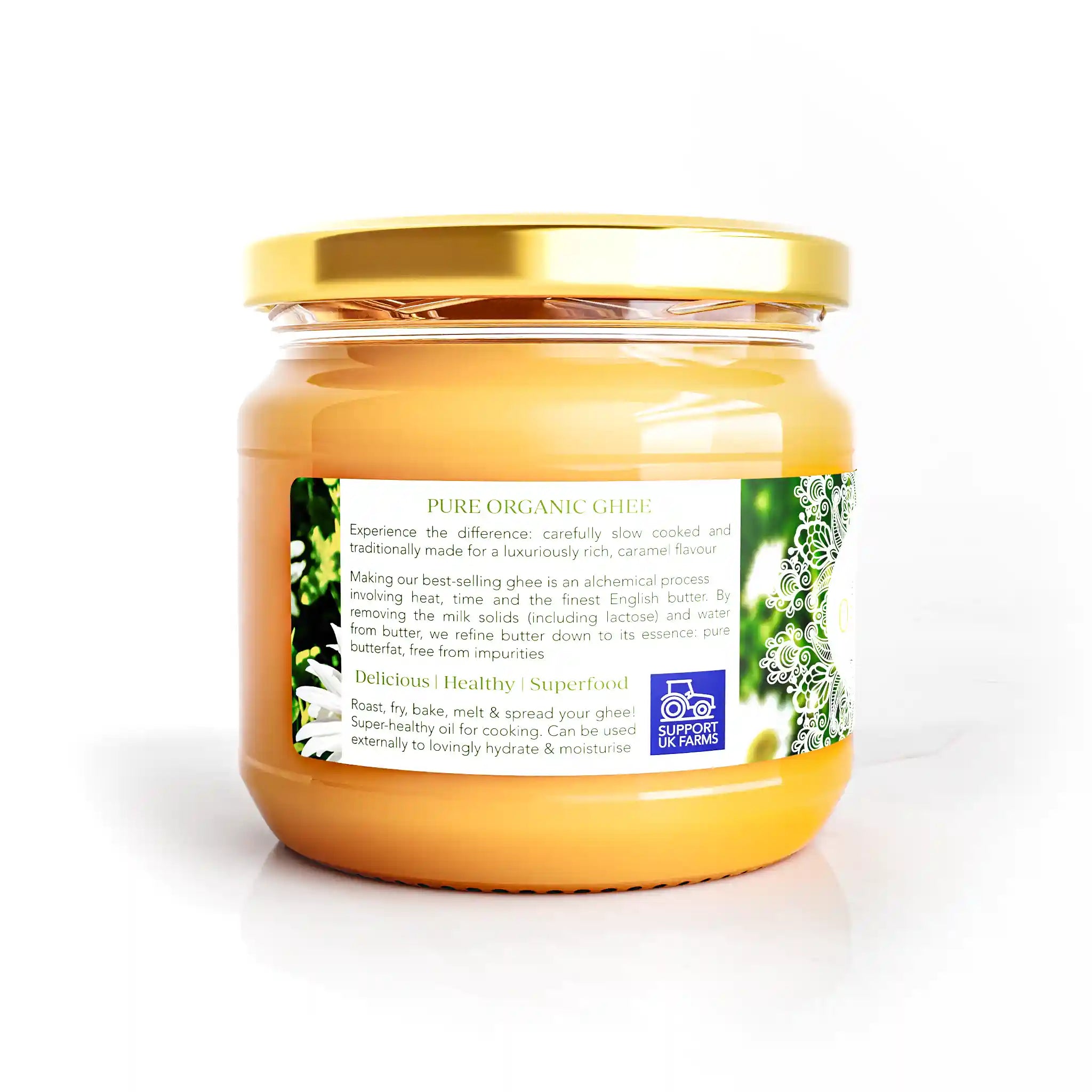 Organic English Ghee (Pasture Fed) 350ml - Na'vi Organics