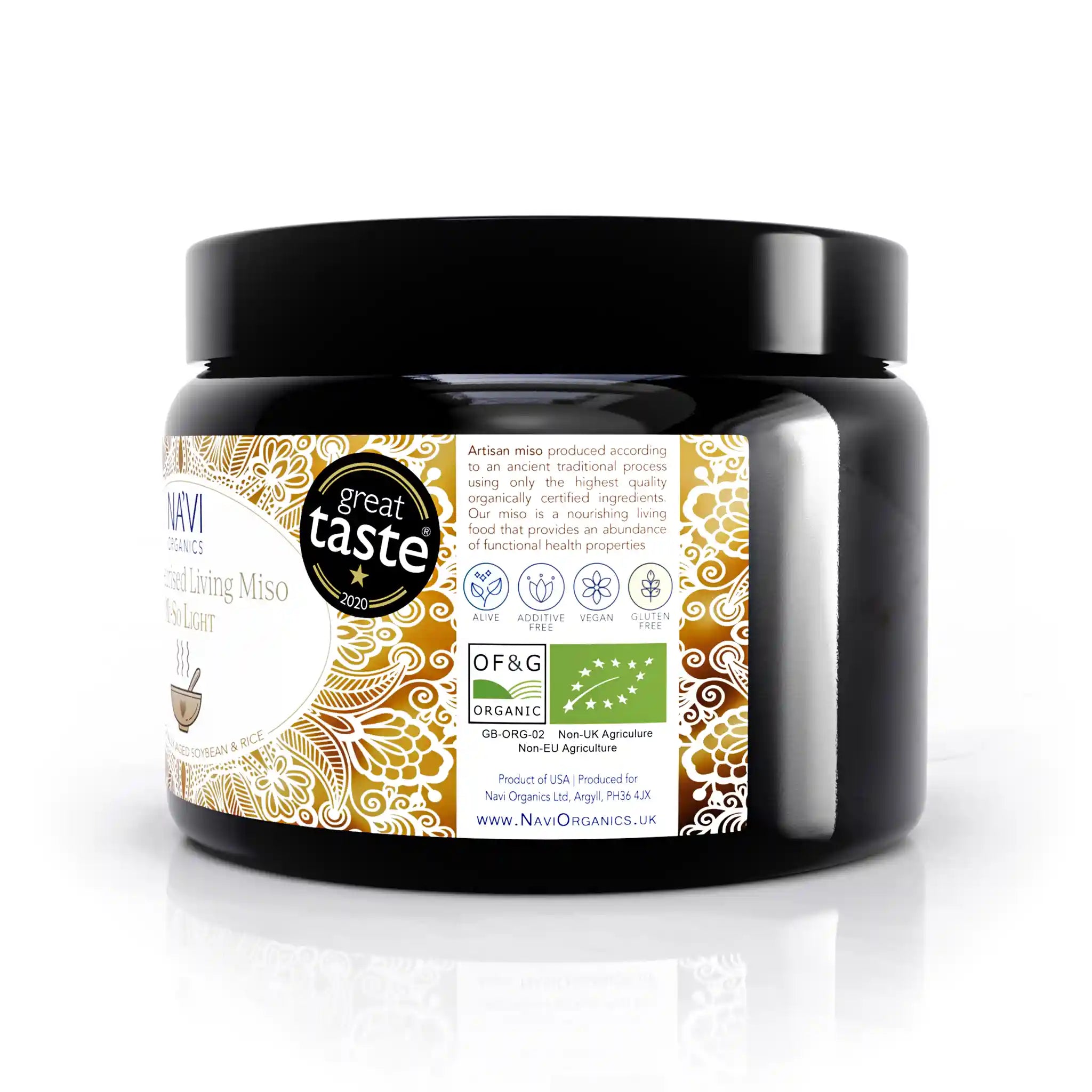 Organic White Miso - Unpasteurised Living Miso (500g)