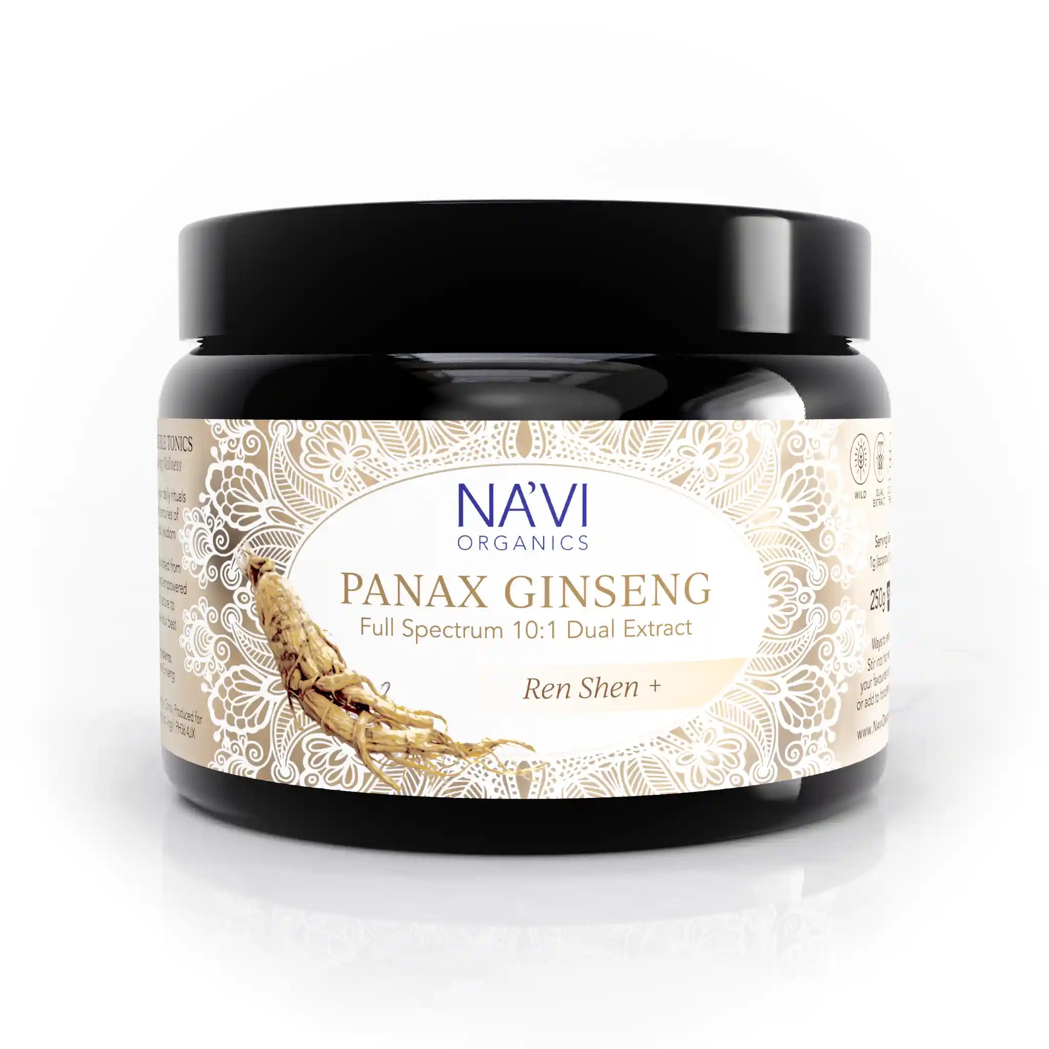Panax Ginseng Root | Dual Extract | Full Spectrum | Wild Cultivated