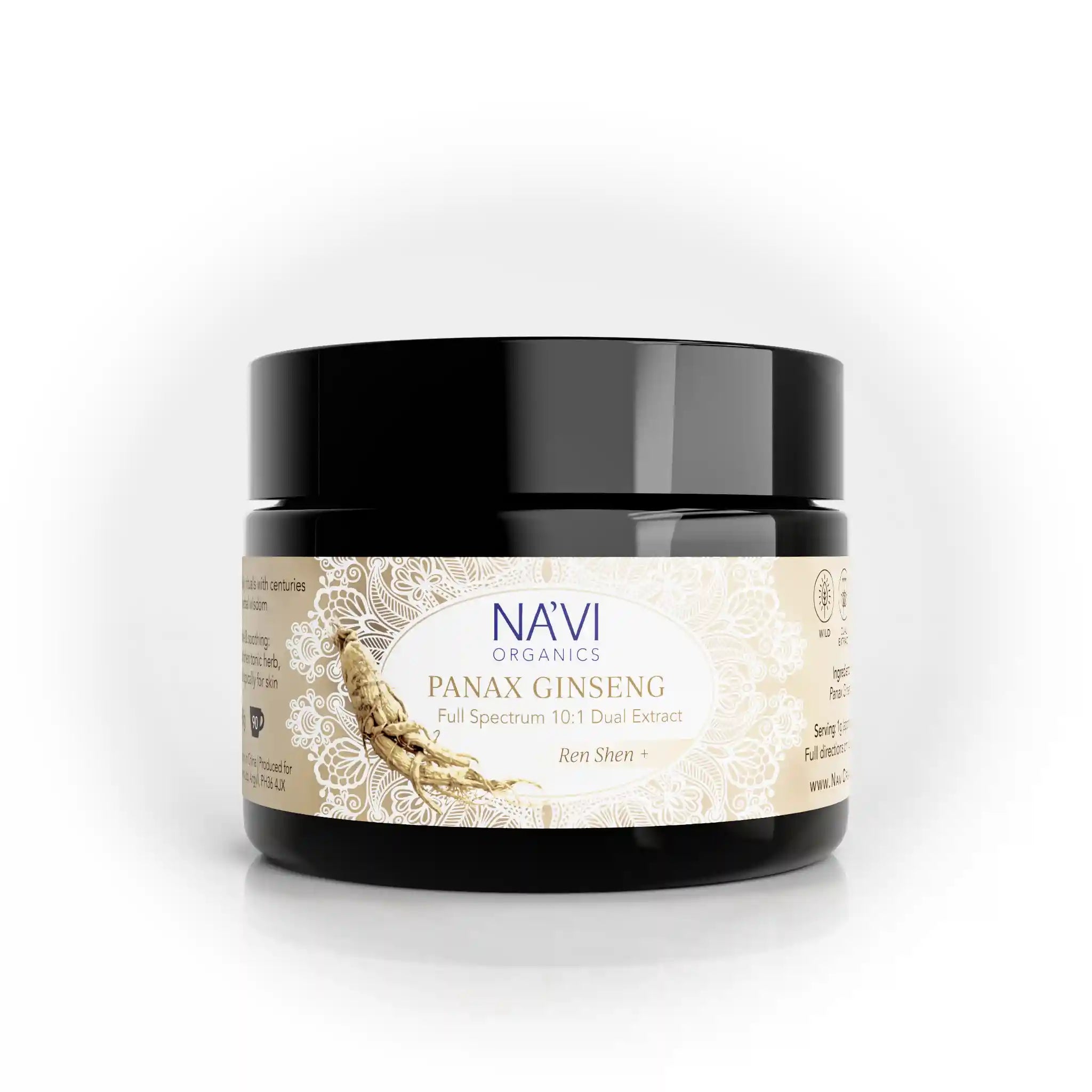 Panax Ginseng Root | Dual Extract | Full Spectrum | Wild Cultivated