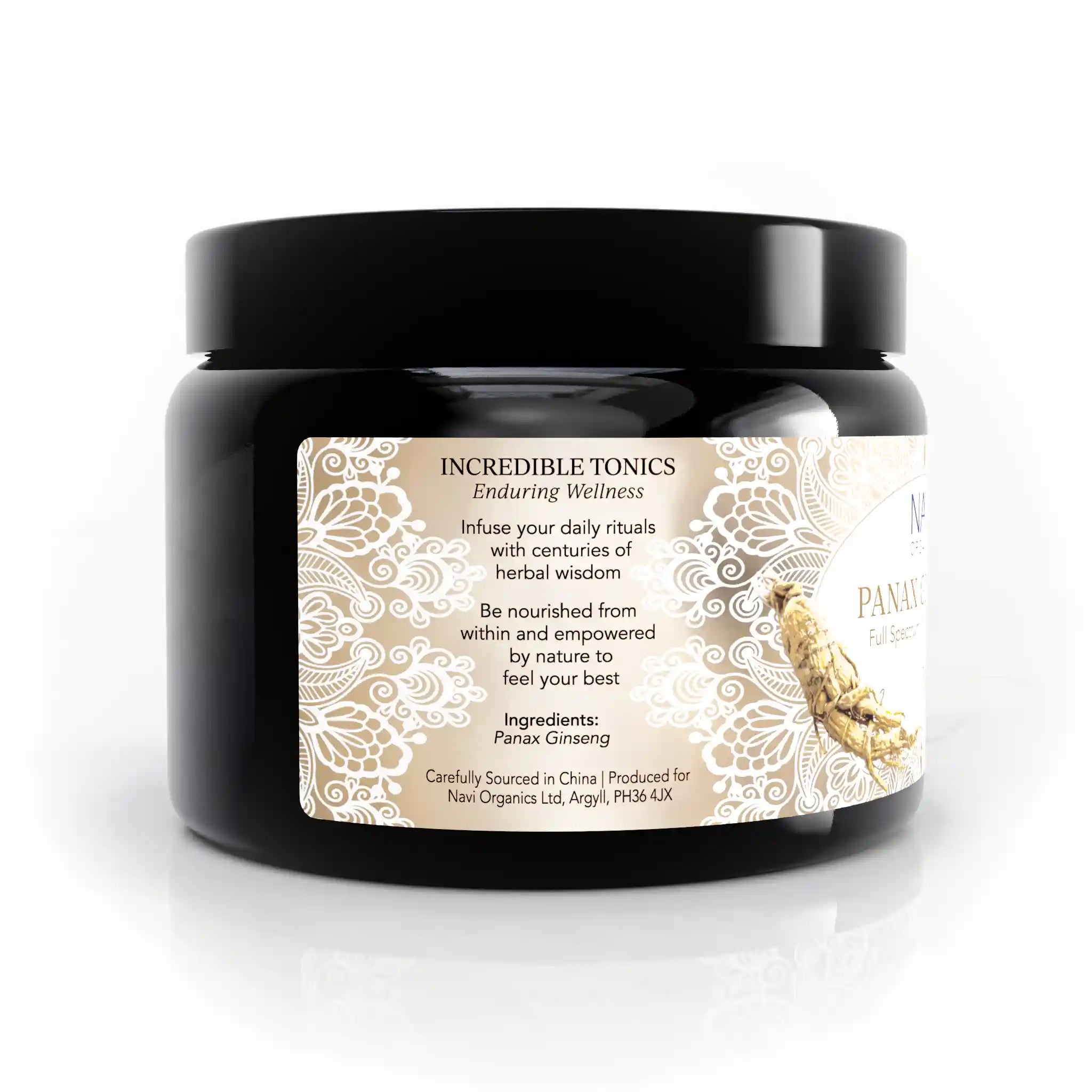 Panax Ginseng Root | Dual Extract | Full Spectrum | Wild Cultivated