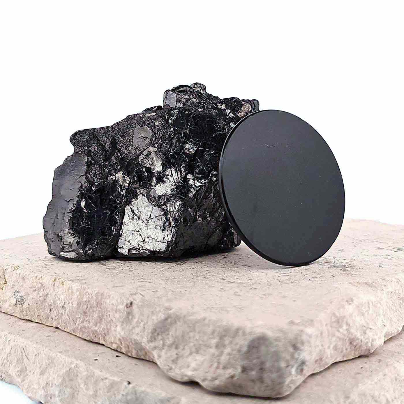 Shungite EMF Protection Disc - Na'vi Organics