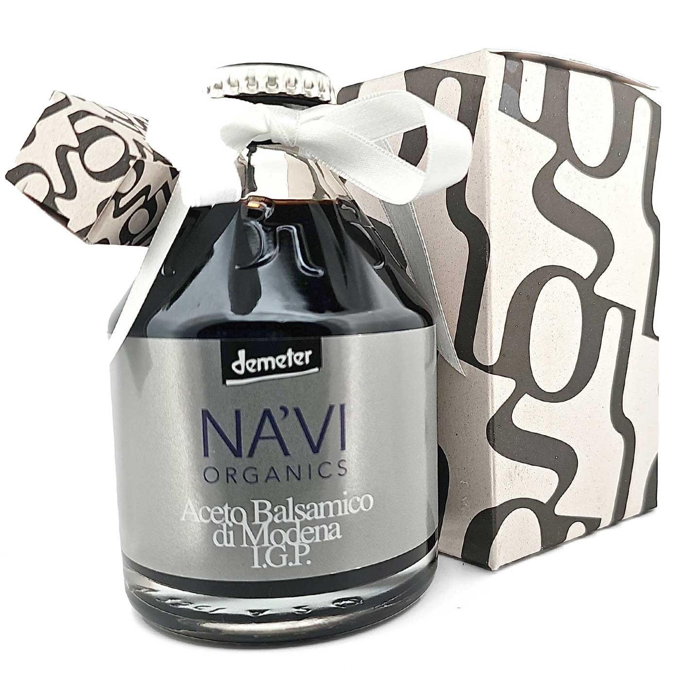 Silver Label Balsamic Vinegar of Modena - Organic and Biodynamic Certified - 250ml - Na'vi Organics