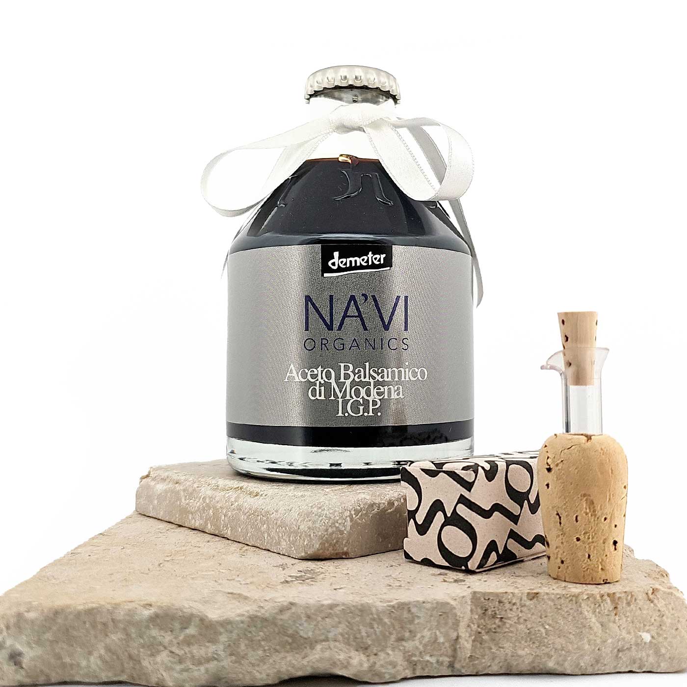 Silver Label Balsamic Vinegar of Modena - Organic and Biodynamic Certified - 250ml - Na'vi Organics