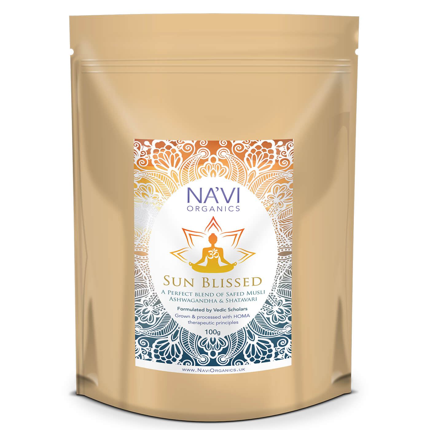 Sun Blissed Blend | HOMA Grown and Processed | Safed Musli, Ashwagandha, Shatavari