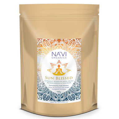 Sun Blissed Elixir | HOMA Organic Grown and Blended | Safed Musli, Ashwagandha, Shatavari - Na'vi Organics
