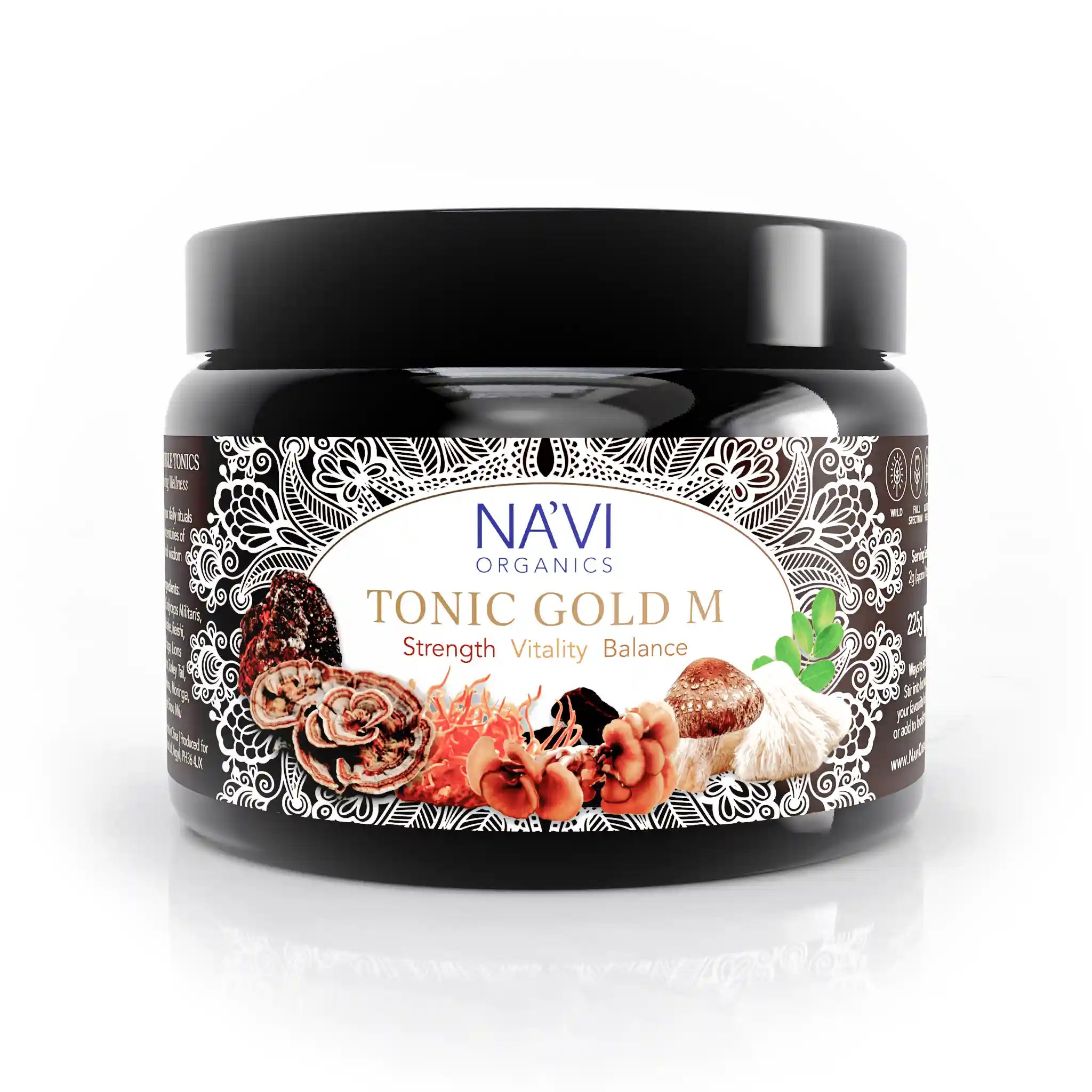 Tonic Gold M - Herbal Coffee - Medicinal Mushroom Elixir - Immune Boosting Antioxidant