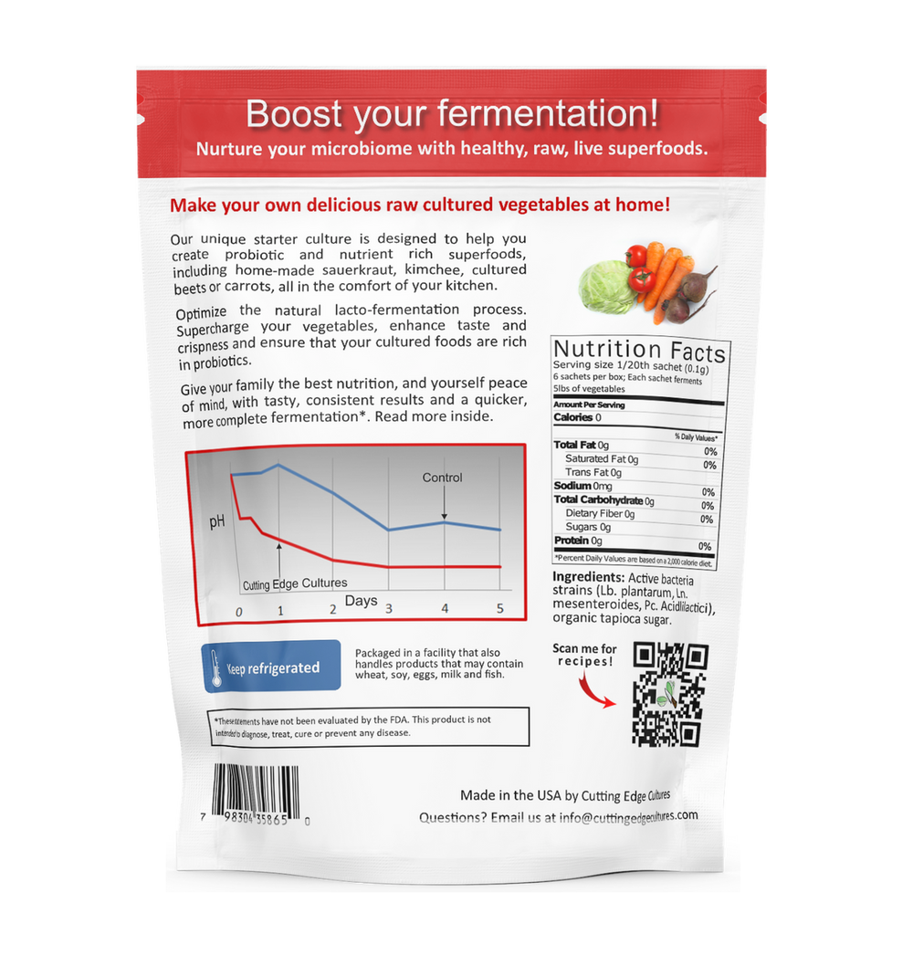 Starter for Fermenting Vegetables - Cutting Edge Cultures - Na'vi Organics
