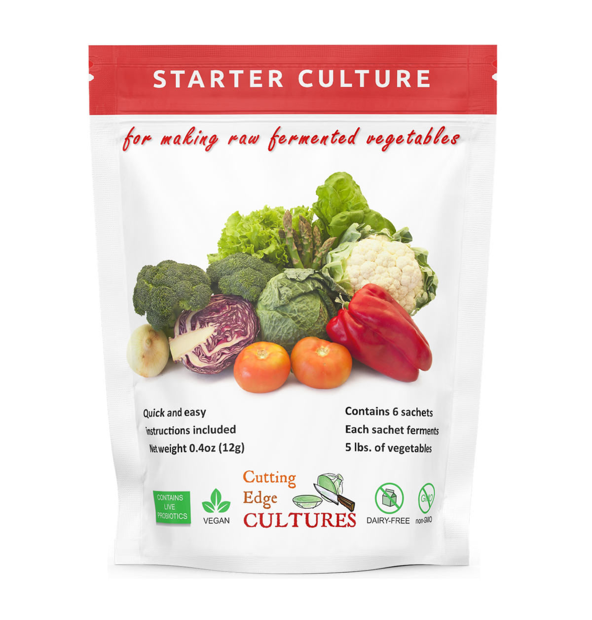 Starter for Fermenting Vegetables - Cutting Edge Cultures | Na'vi Organics