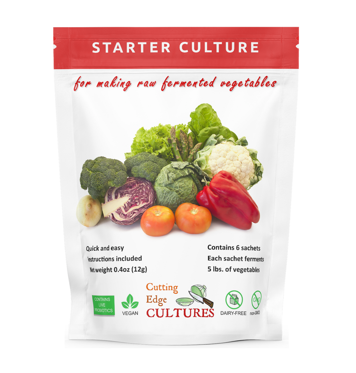 Starter for Fermenting Vegetables - Cutting Edge Cultures - Na'vi Organics