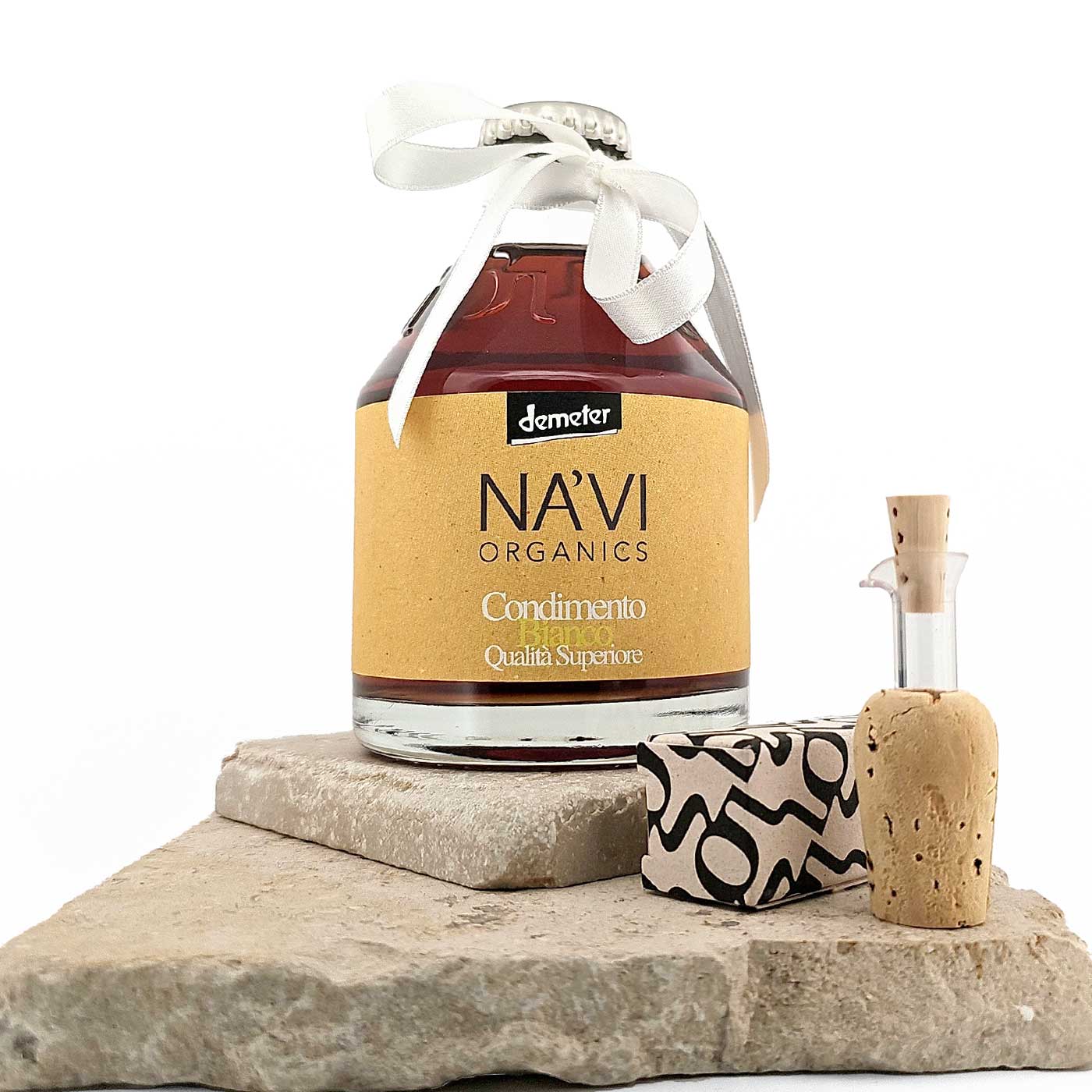 White Balsamic Vinegar - Organic and Biodynamic Certified - 250ml - Na'vi Organics