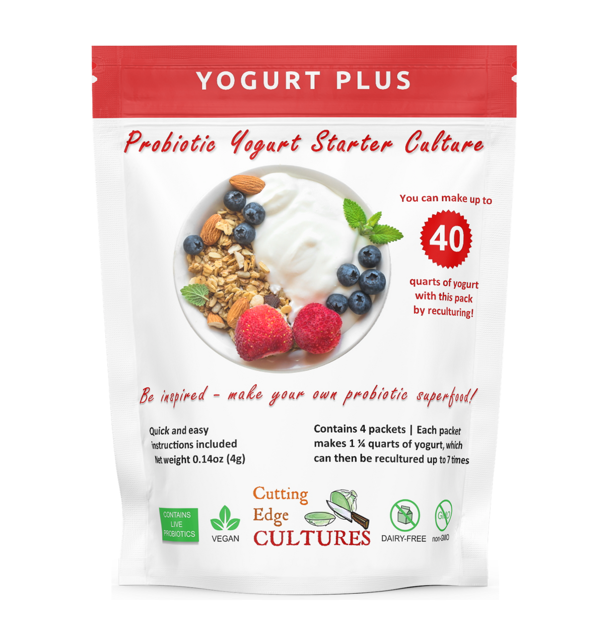 Yogurt Plus Starter - Cutting Edge Cultures
