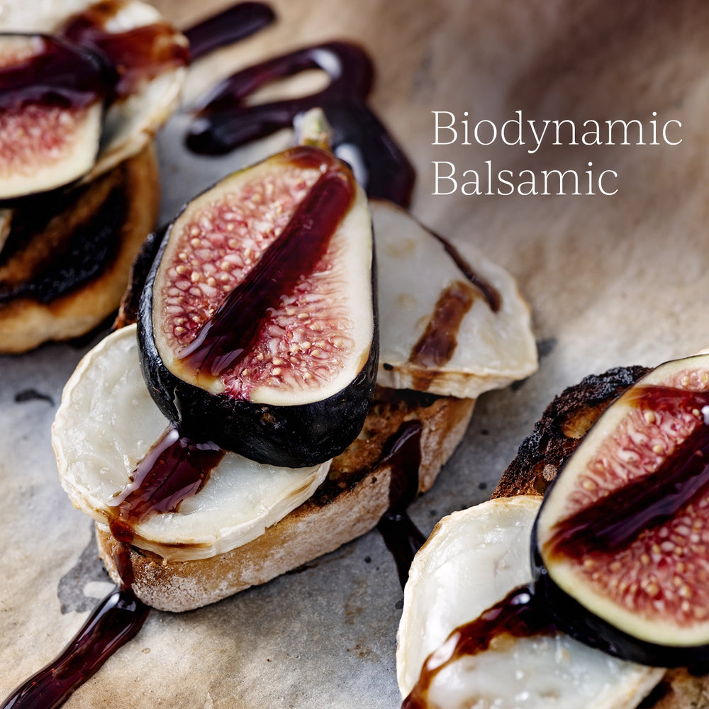 Fig and cheese balsamic glaze Biodynamic UK