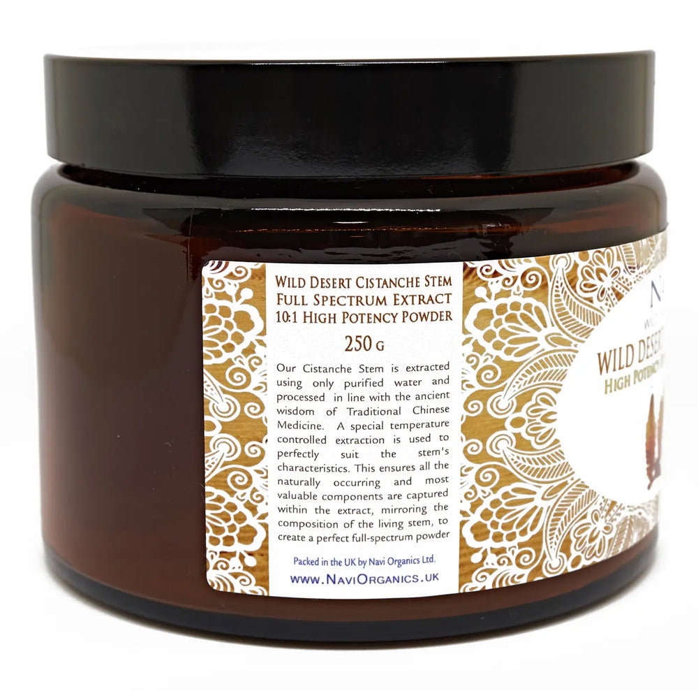 Full Spectrum Desert Cistanche Extract Powder - Wild Harvested - Na'vi Organics