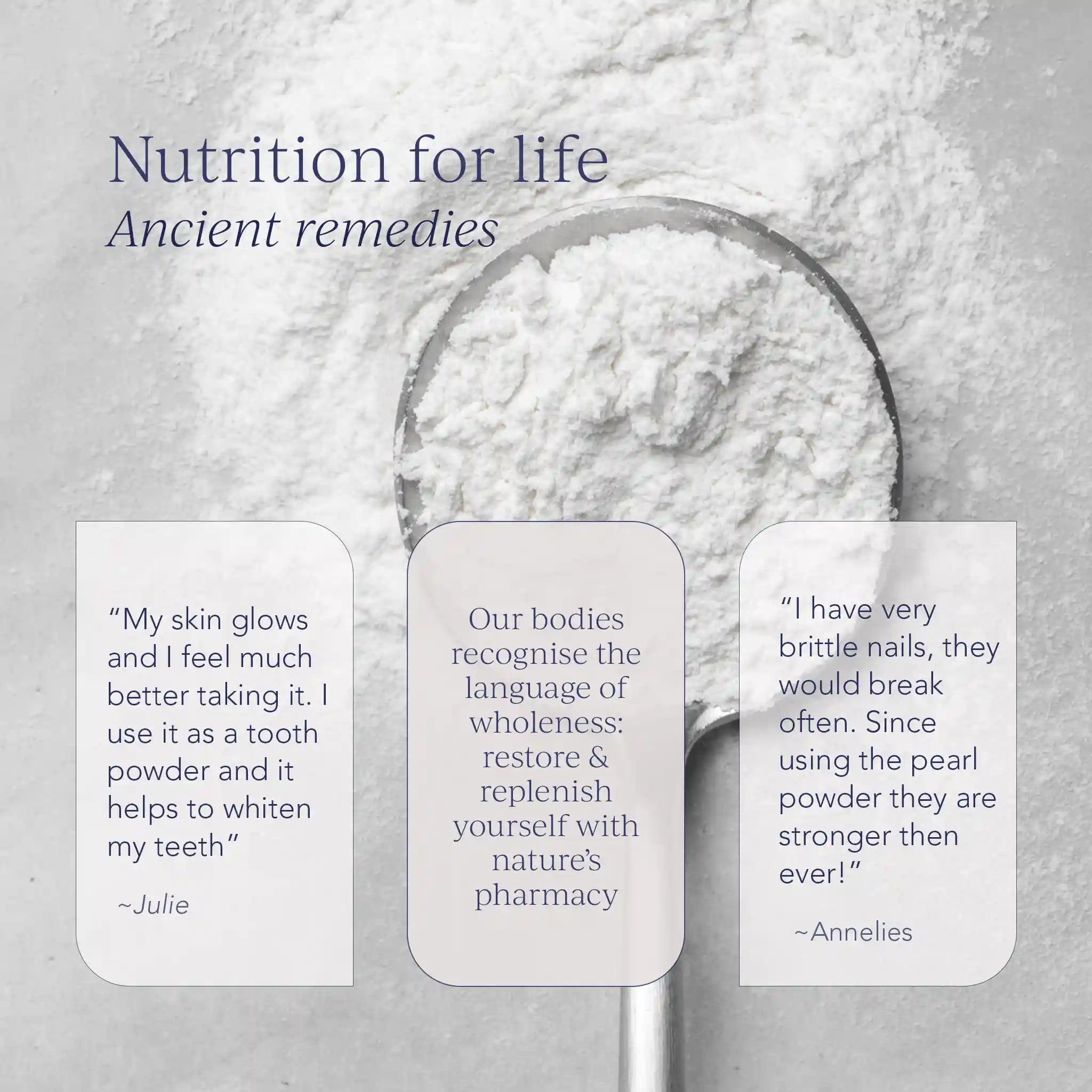 Pure levigated pearl powder used in traditional skincare and beauty rituals