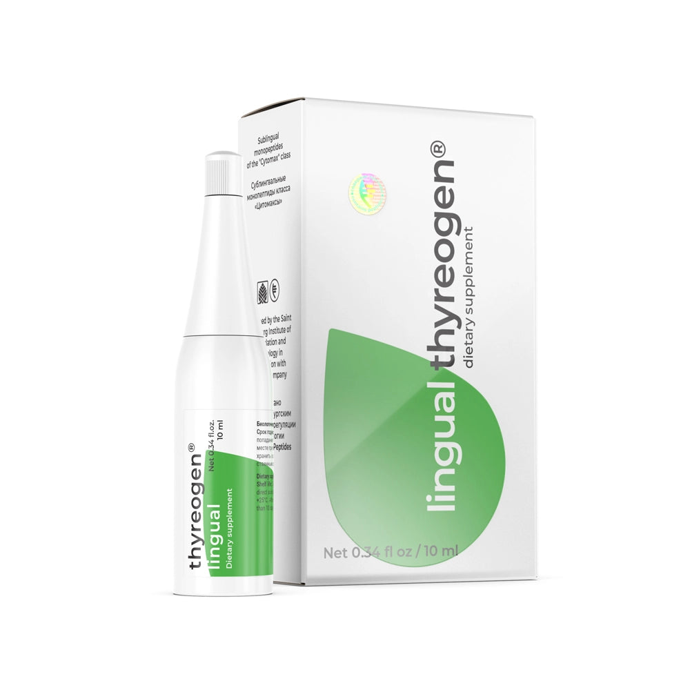 Thyreogen Lingual dietary supplement, 10ml pack and dropper
