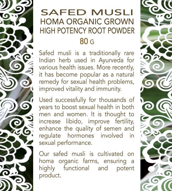 Safed Musli | HOMA Organic Grown & Blended |  White Gold - Na'vi Organics