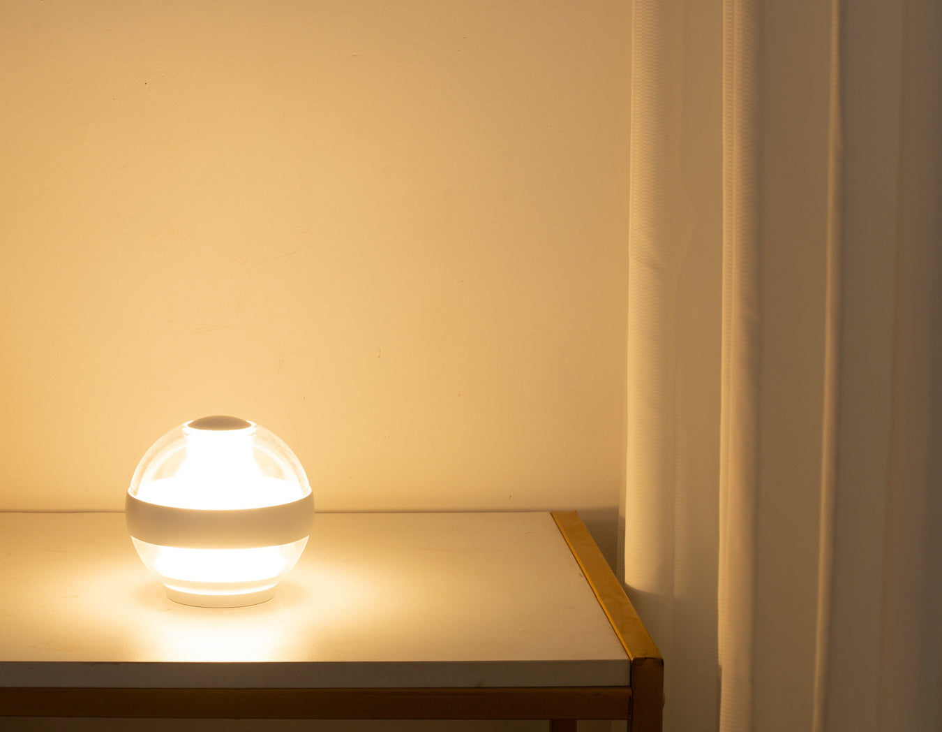 Serenity Light in Moon White mode by a window