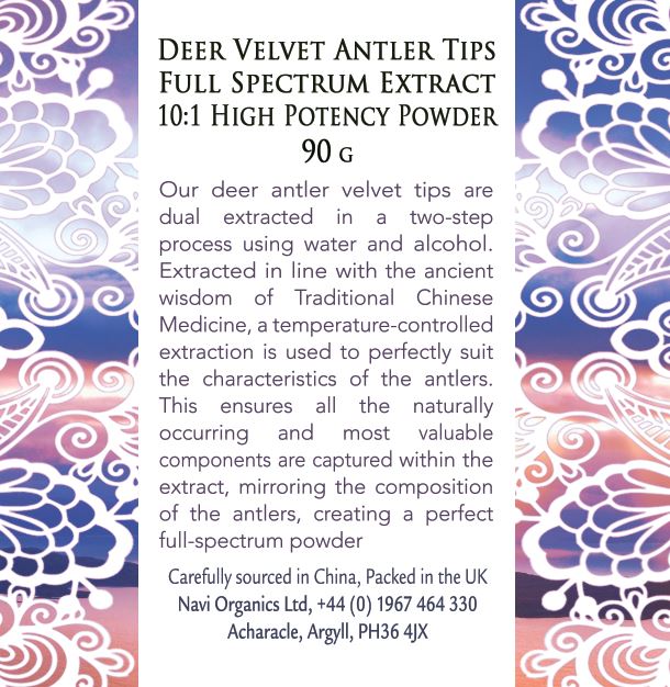 Sika Deer Velvet Antler Tips - Dual Extract Powder - Na'vi Organics