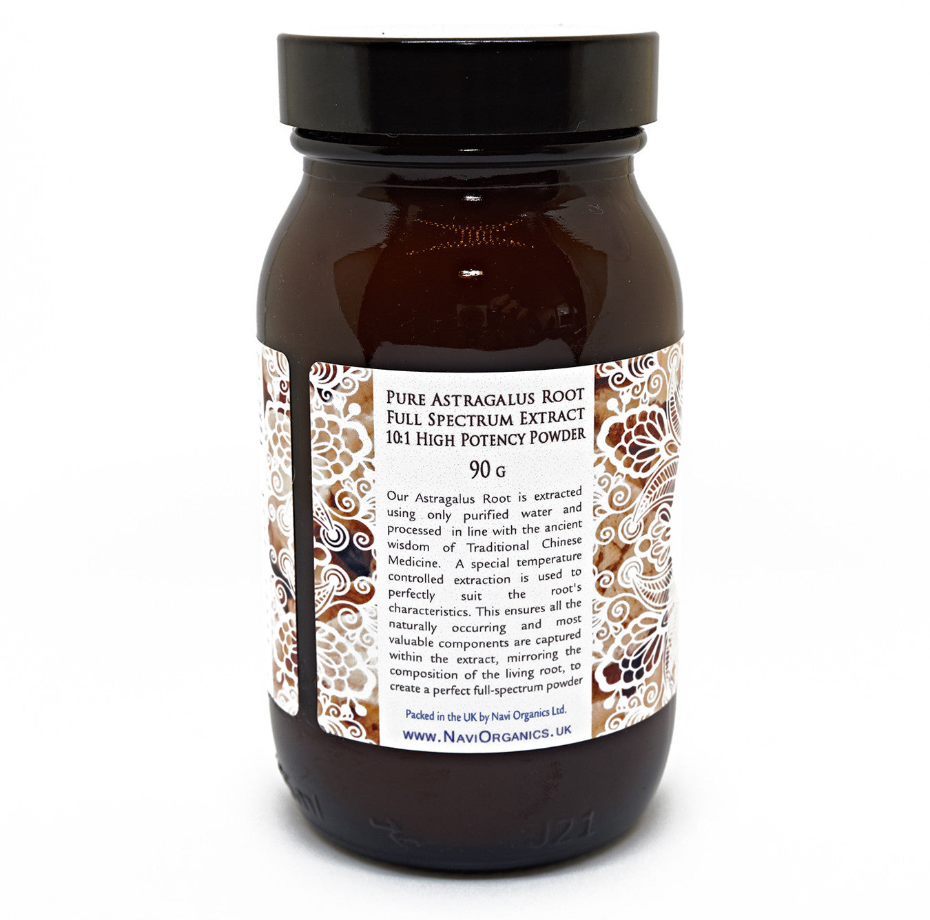Herbadiet Astragalus Root Extract 20% Powder 15:1 (5000mg Eq.) - Strong Energy & Immune Support