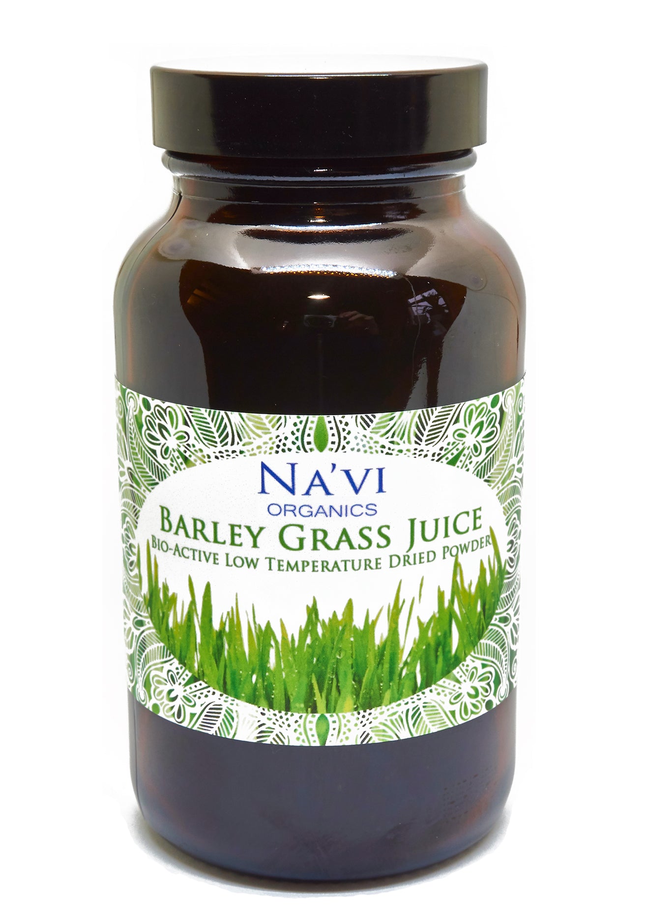 100 gram jar of Organic Barley Grass Powder