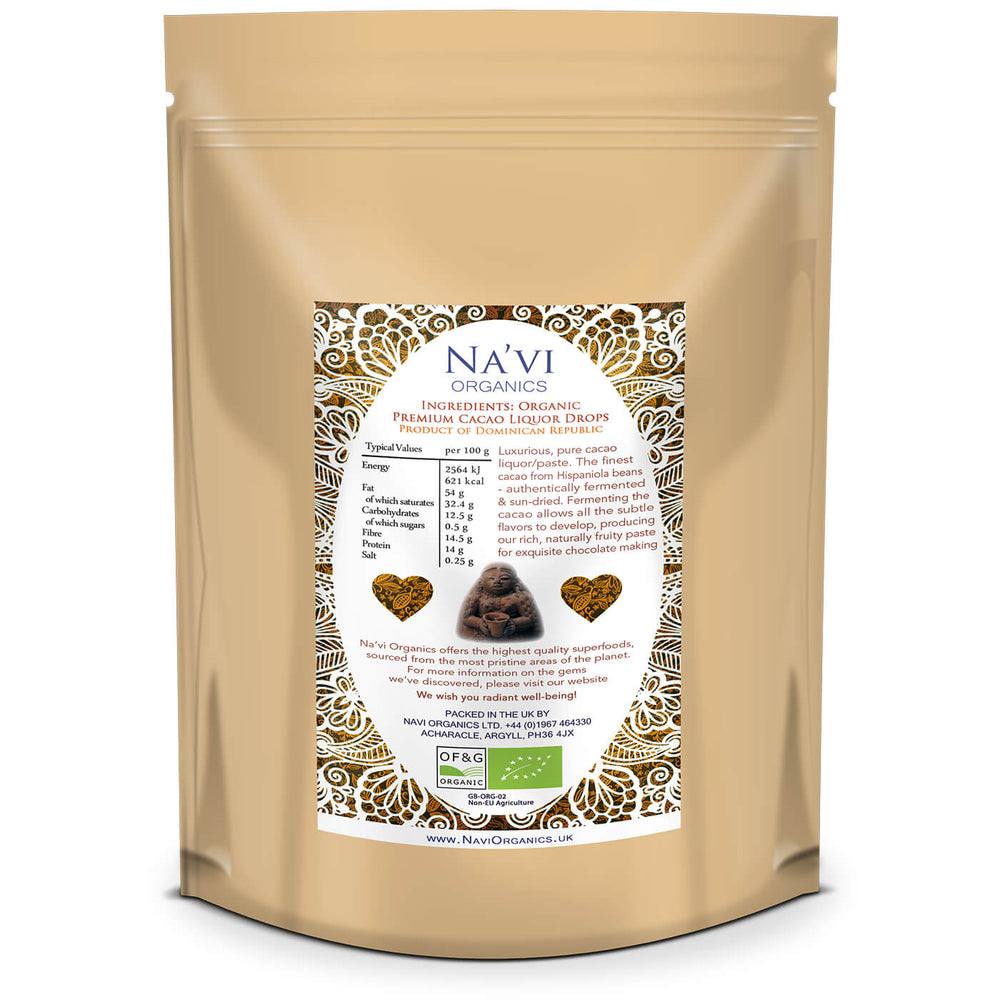 Organic cacao paste buttons