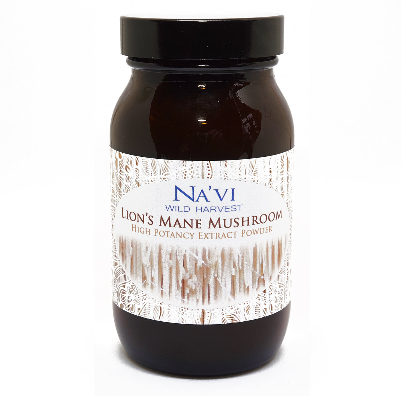 80 gram jar of Lions Mane Mushroom Extract tonic herb powder