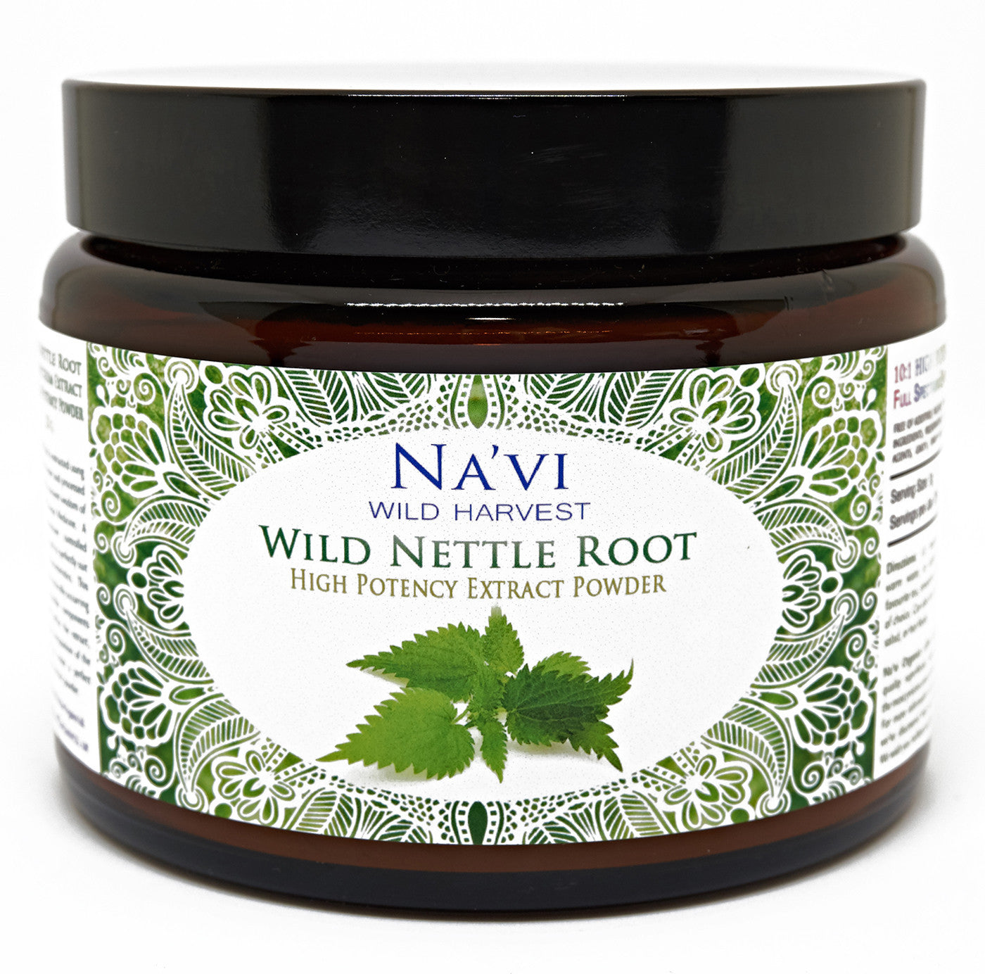 250 gram jar of wild harvested nettle root extract powder