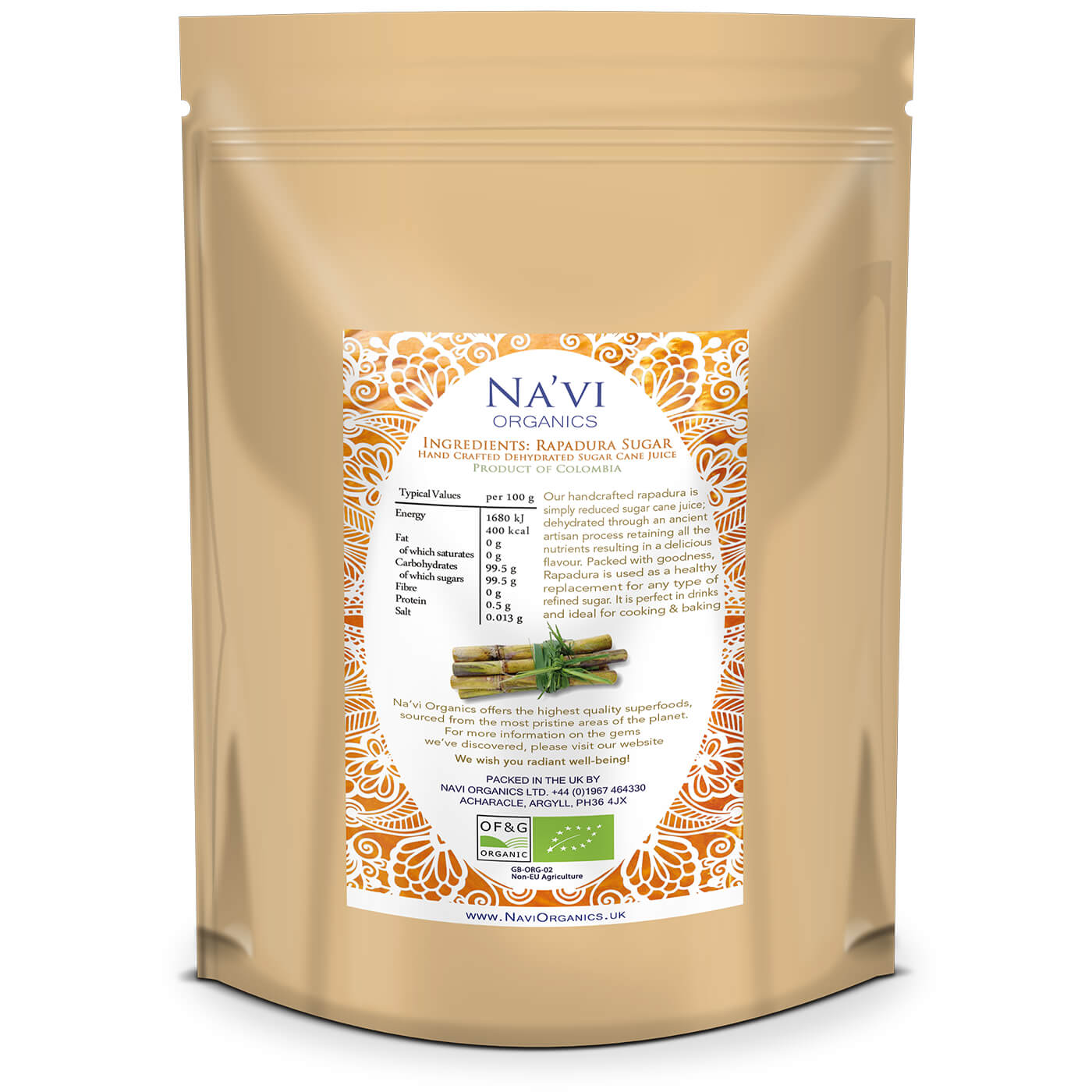 Organic Panela Rapadura Sugar - Natural Unrefined Wholefood
