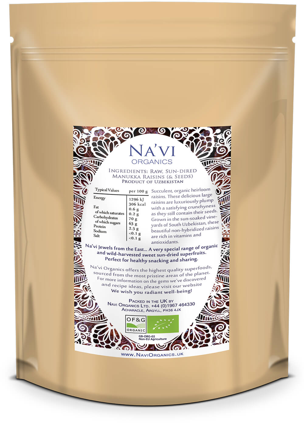 Organic Manukka Raisins - Na'vi Organics