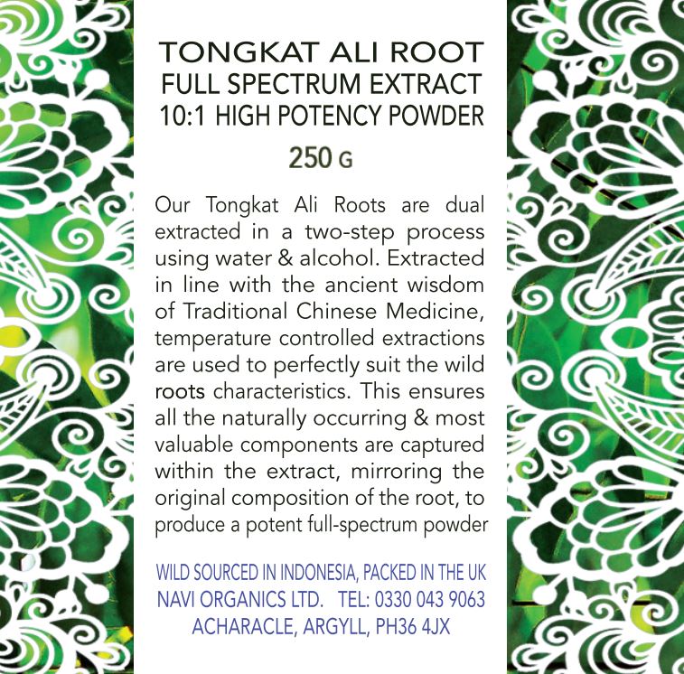 Full Spectrum Tongkat (Dual Extraction) Extract Powder - Wild Harvested