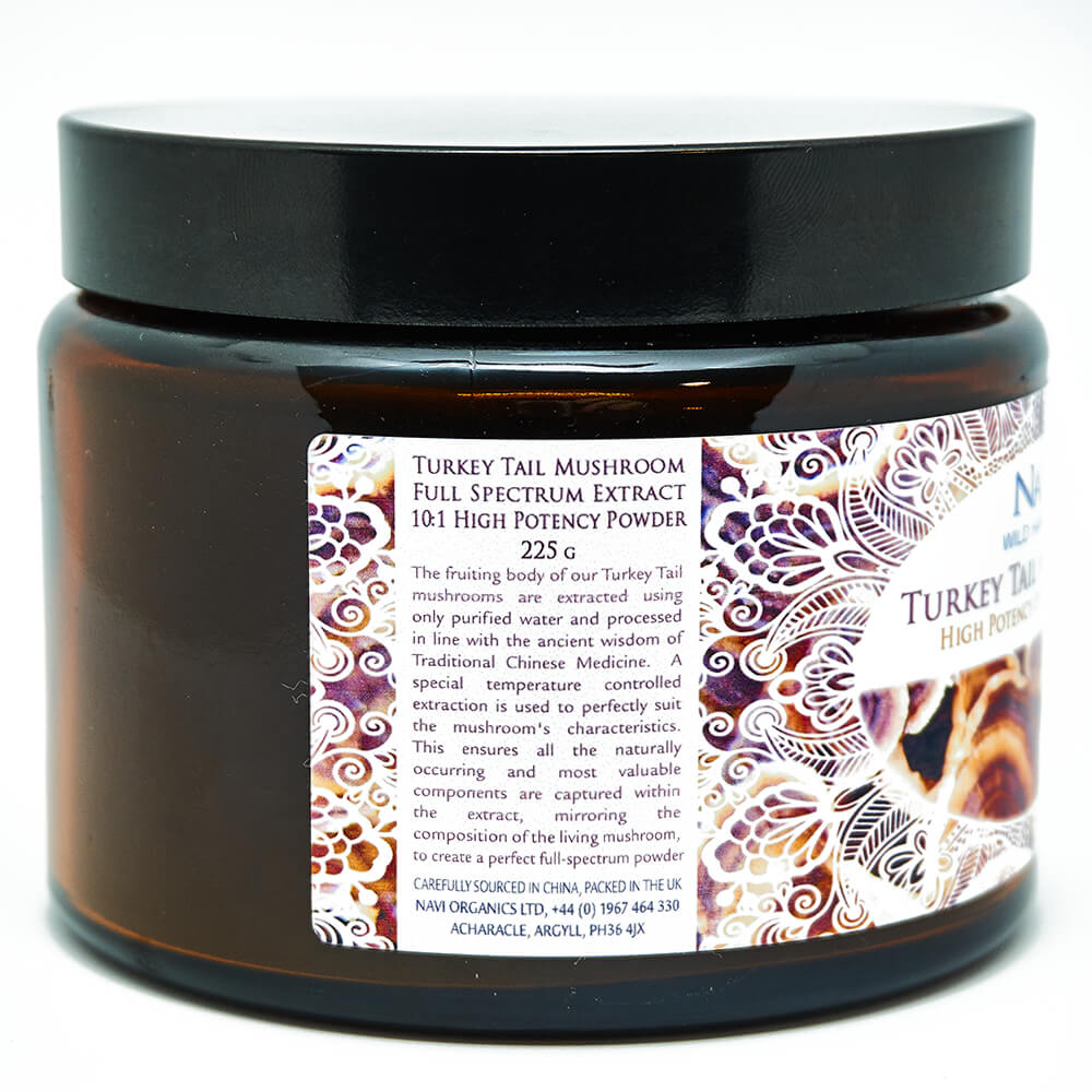 Full Spectrum Turkey Tail Mushroom Extract Powder - Wild Harvested - Na'vi Organics